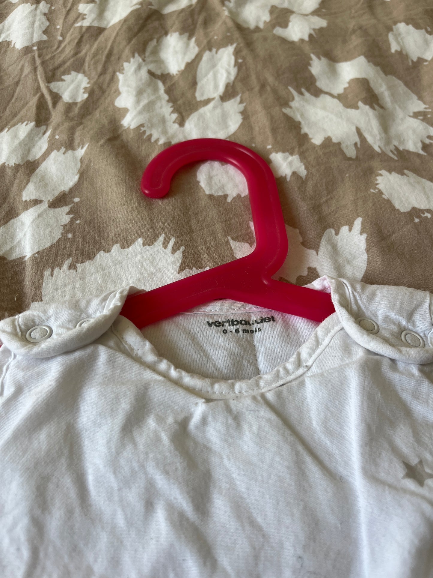 Gigoteuse blanche avec oursons - 0/6 mois