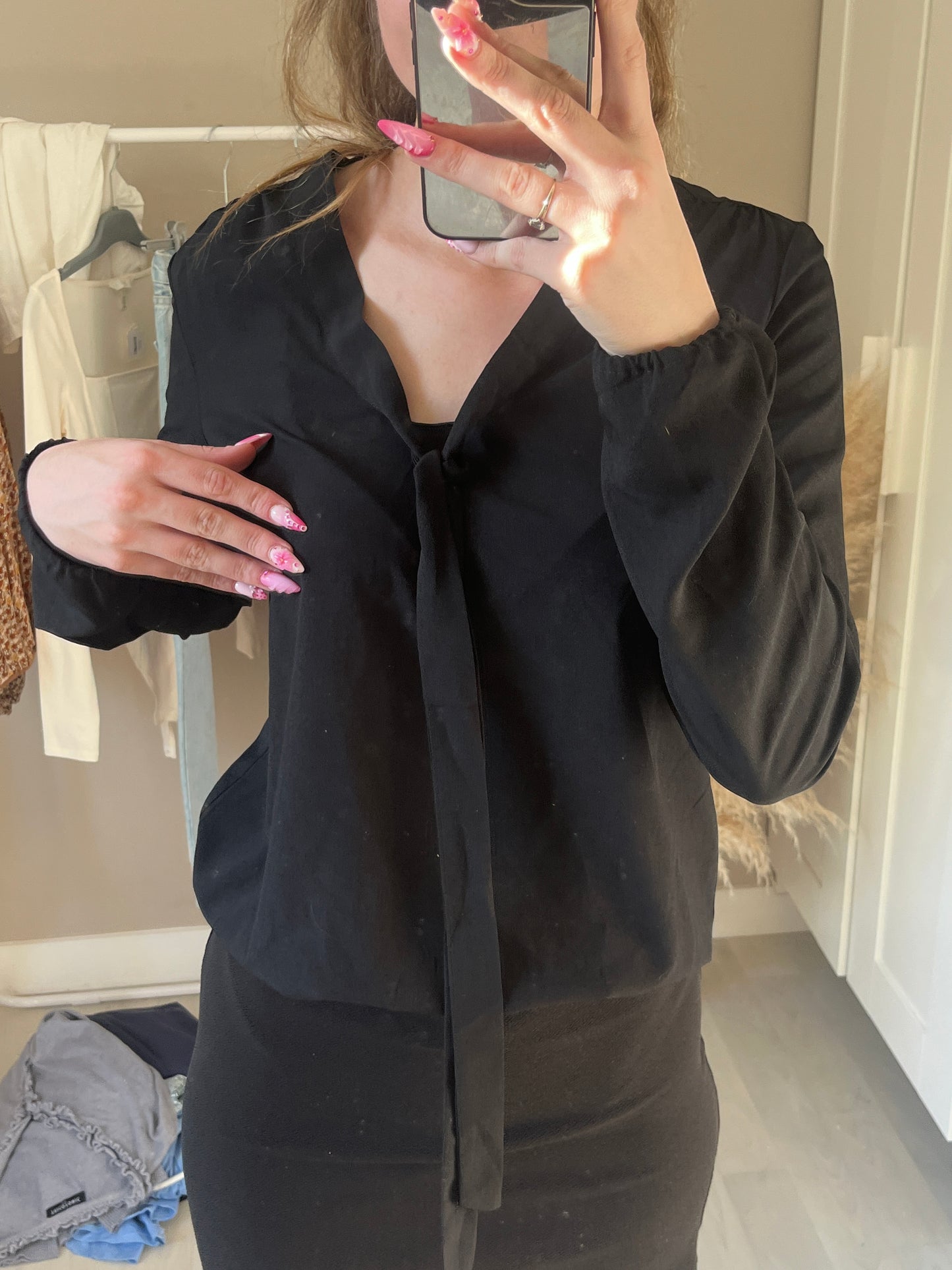 Robe courte à manches longues bi-matière Teddy Smith - S