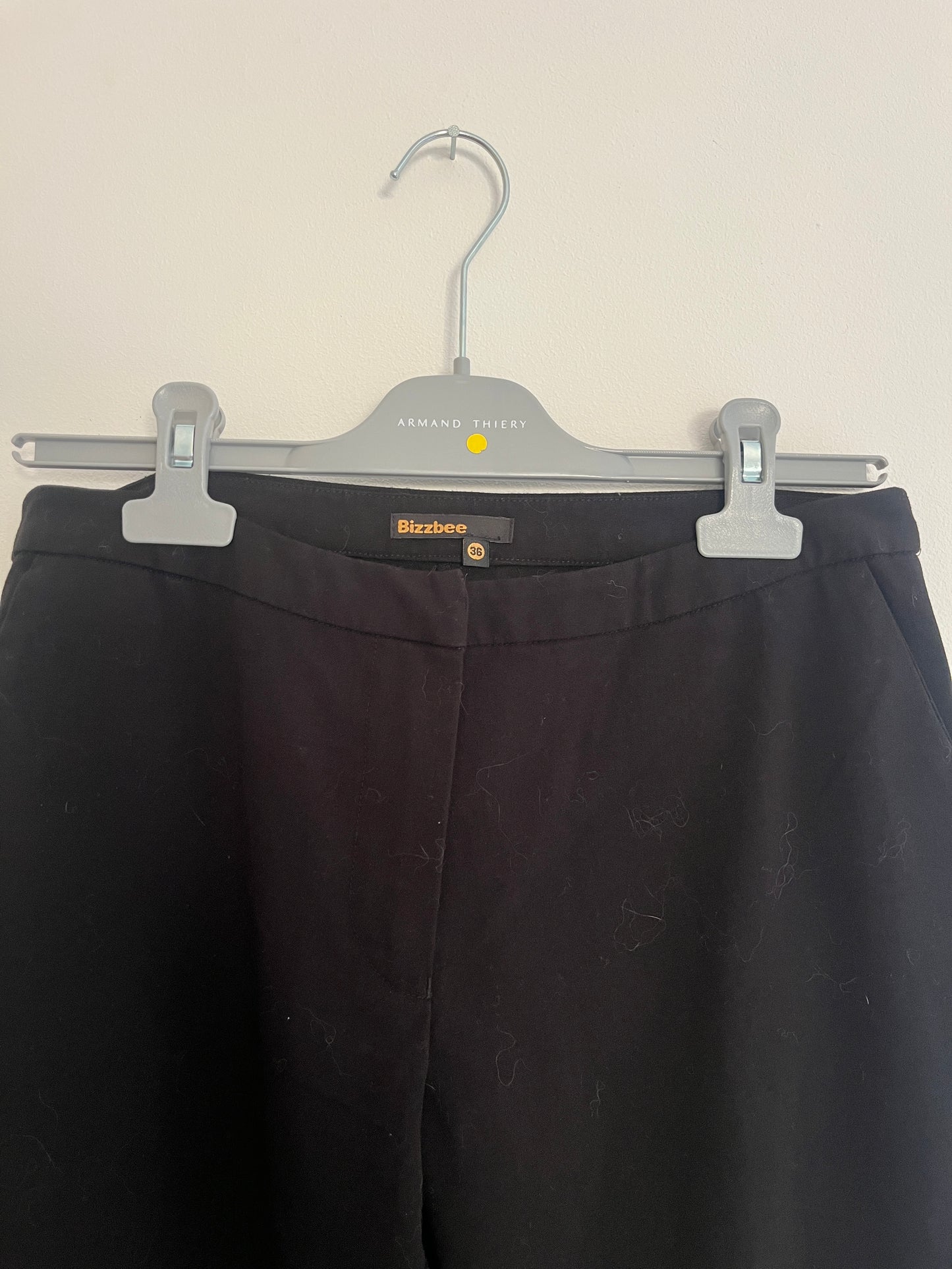 Pantalon noir à pinces Bizzbee - S