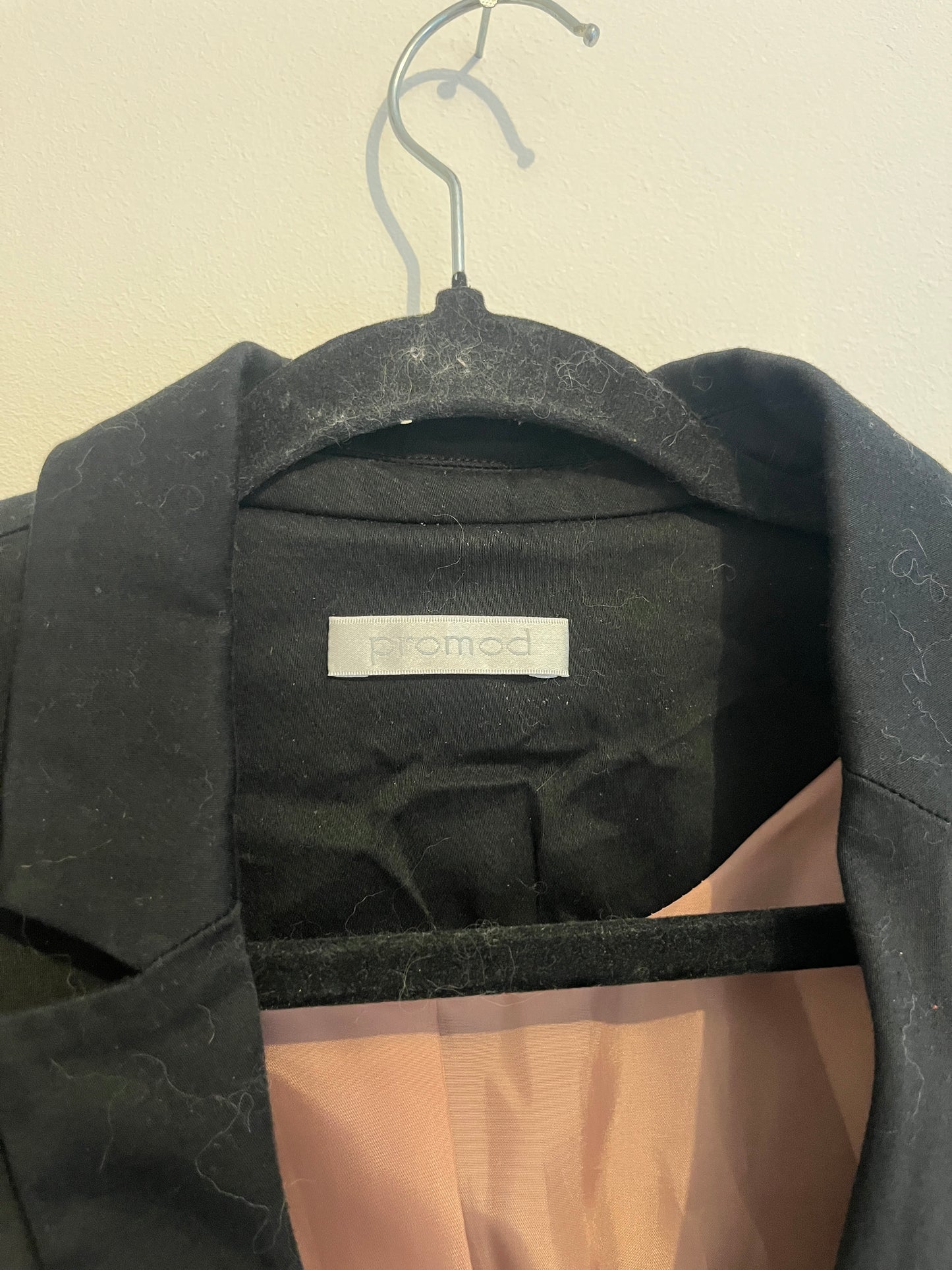 Blazer cintré noir intérieur marronné Promod - S
