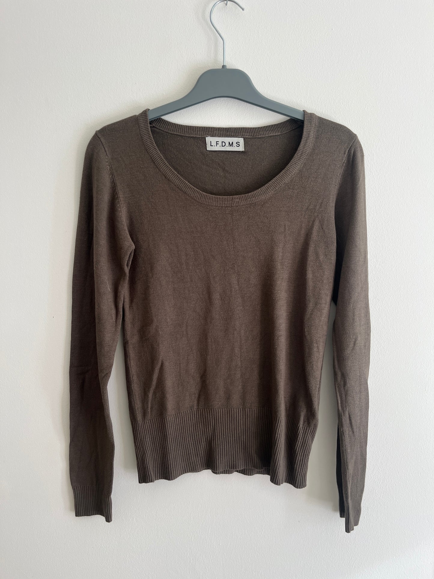 Pull à manches longues kaki - S