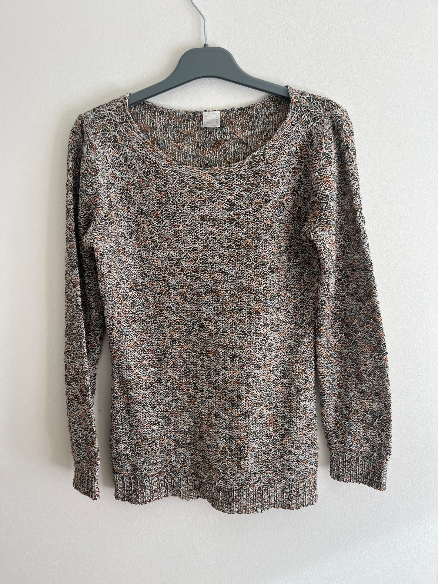 Pull à manches longues en maille - S