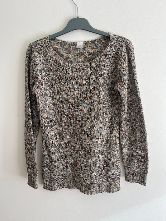 Pull à manches longues en maille - S