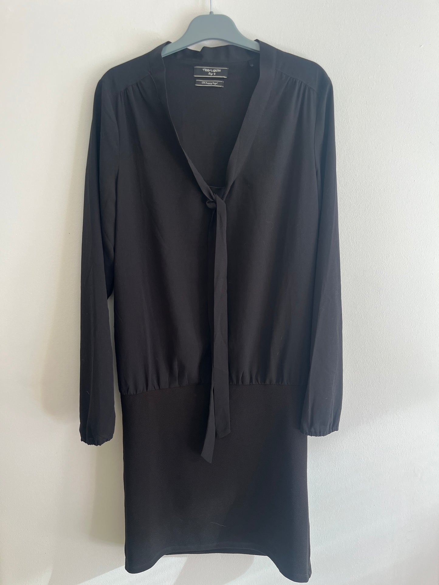 Robe courte à manches longues bi-matière Teddy Smith - S