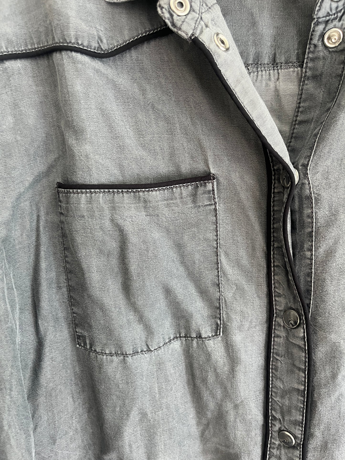 Chemise à manches longues grise Promod - M