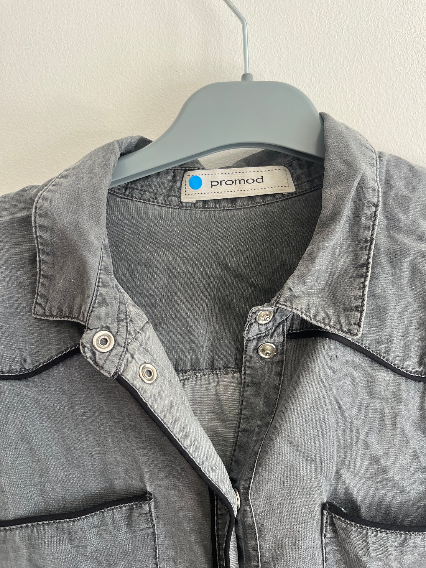Chemise à manches longues grise Promod - M