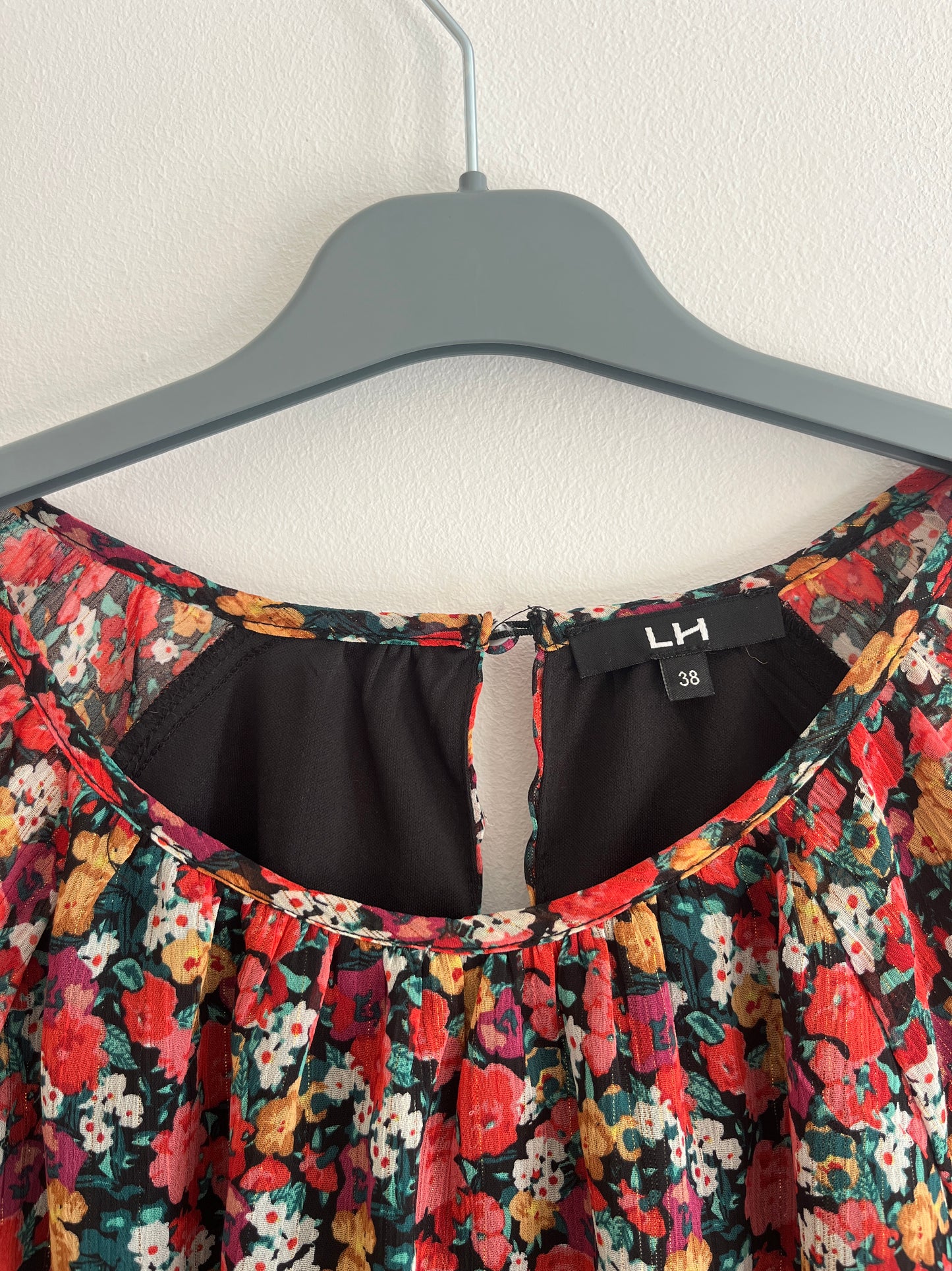 Blouse à manches longues fleurie - 38