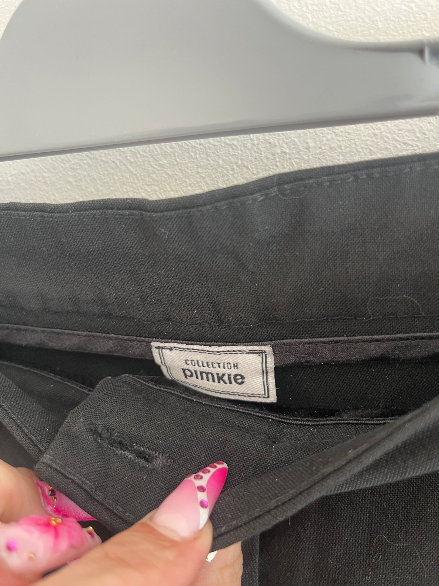 Pantalon droit à pinces noir Pimkie - M