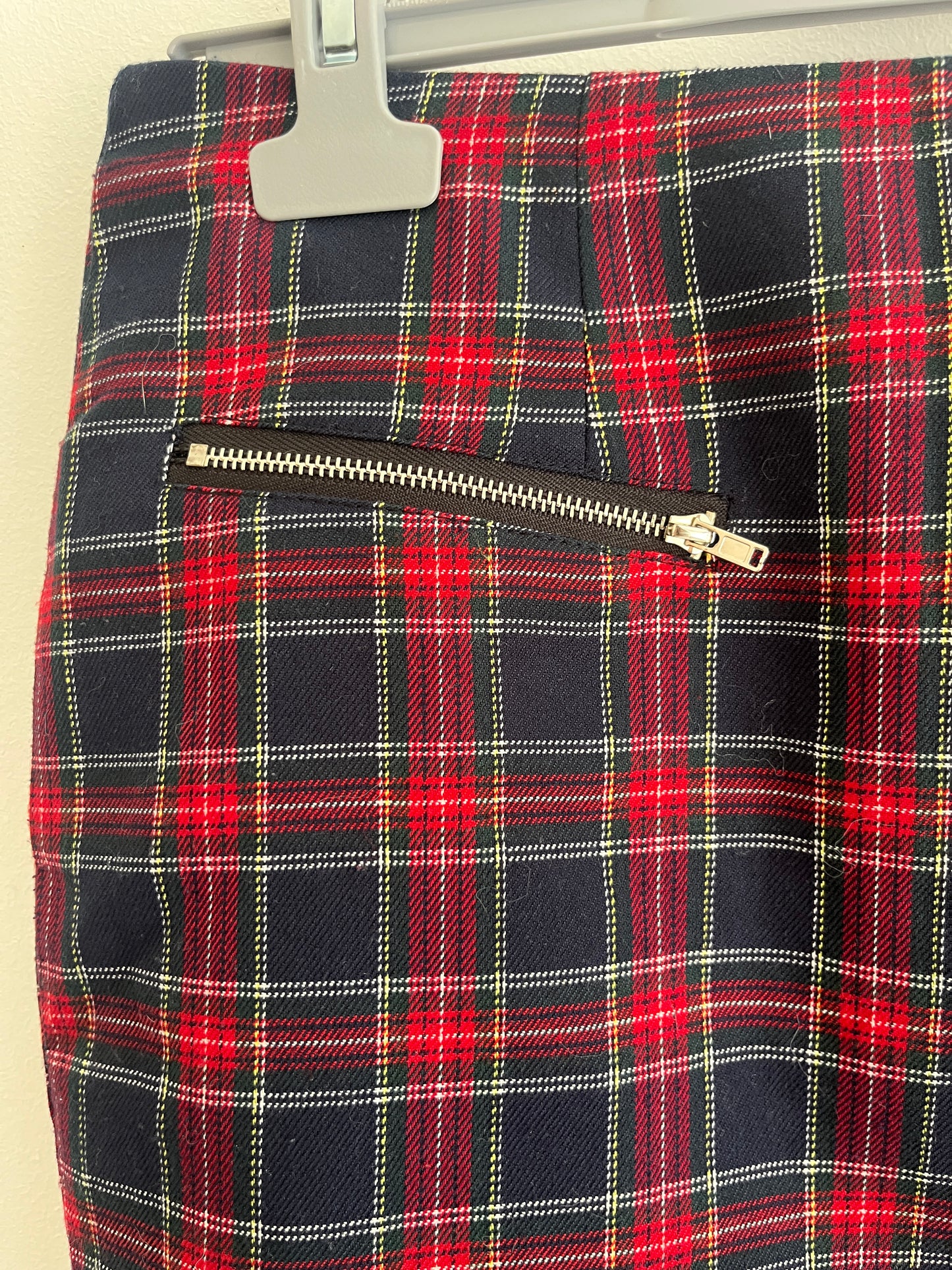 Mini-jupe à carreaux rouge et bleu - 38/M