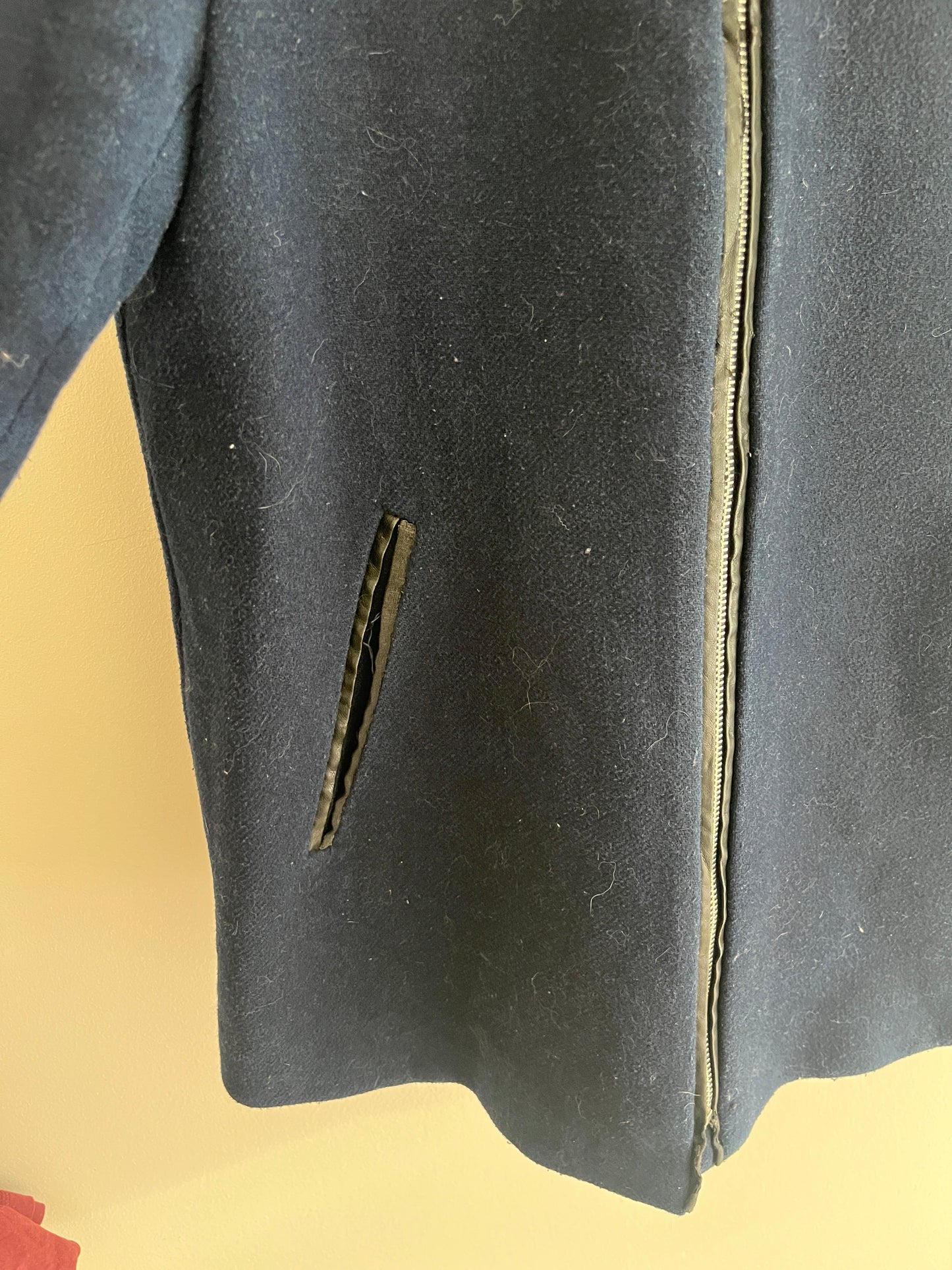 Manteau bleu en velours à capuche Morgan - M
