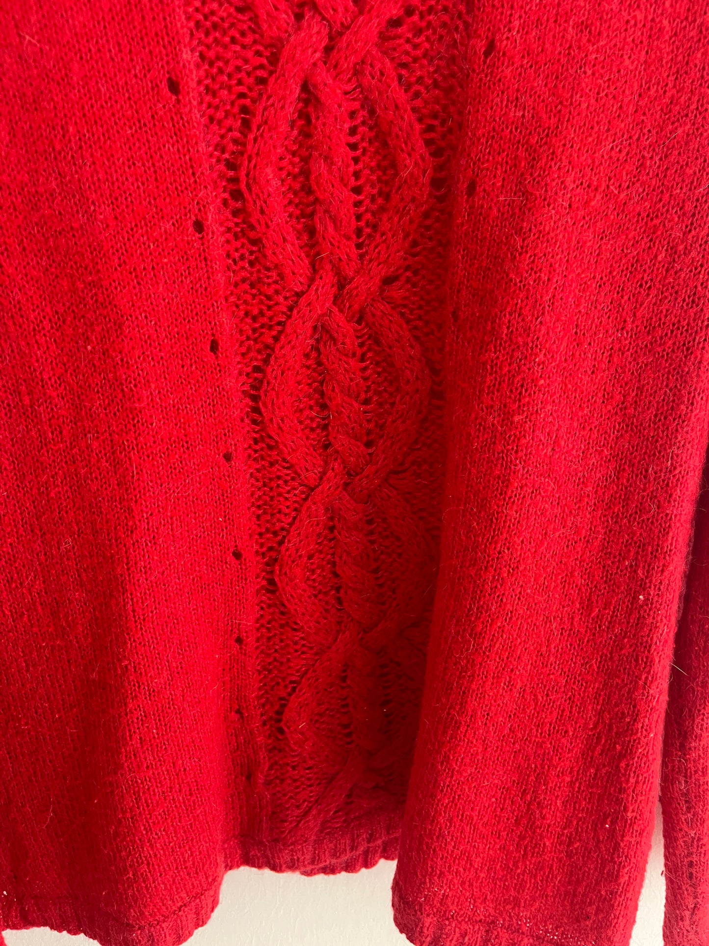 Pull à manches longues rouge en maille Burton - L
