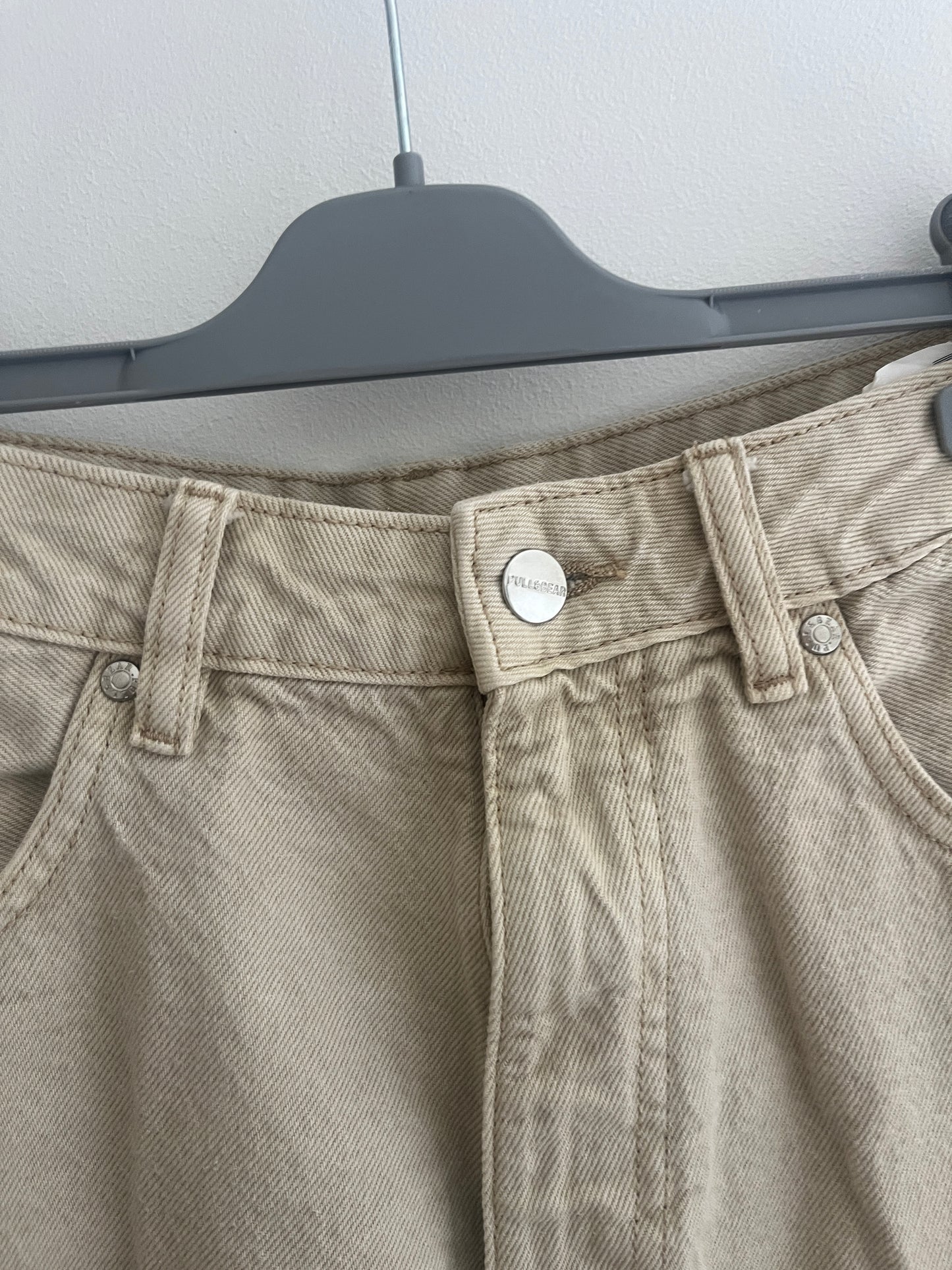 Bermuda en jean beige Pull&Bear - 40/L