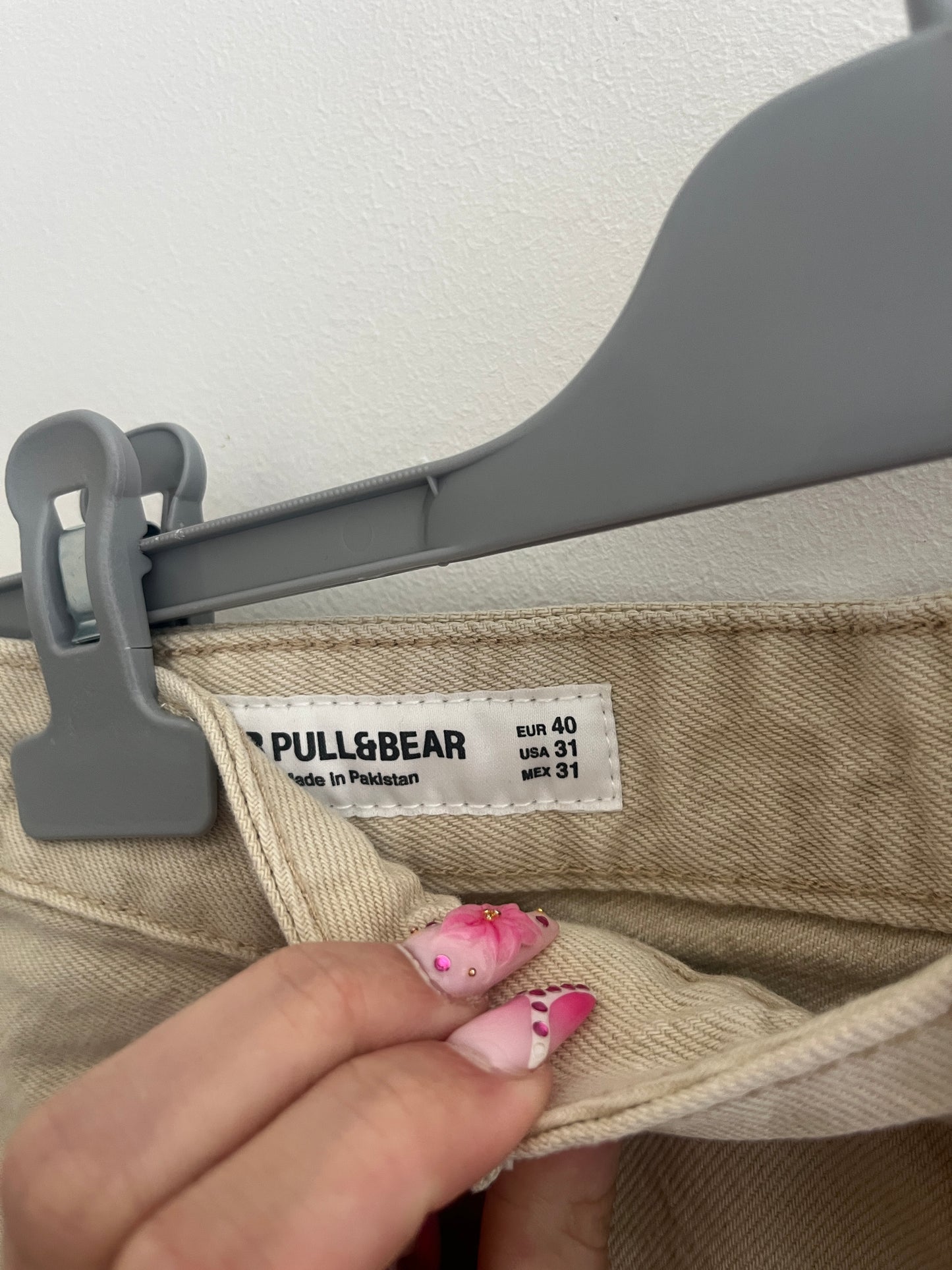 Bermuda en jean beige Pull&Bear - 40/L