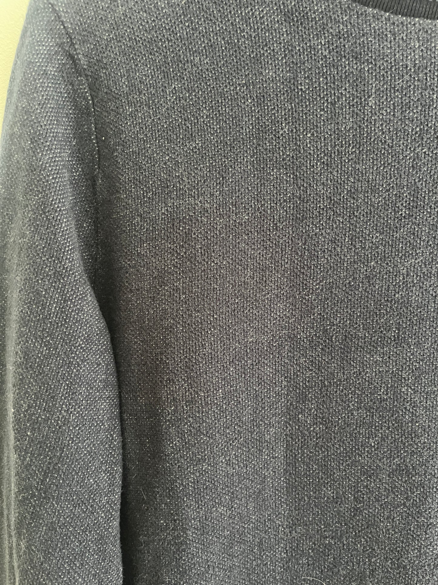 Pull à manches longues bleu avec poche Bonobo - M