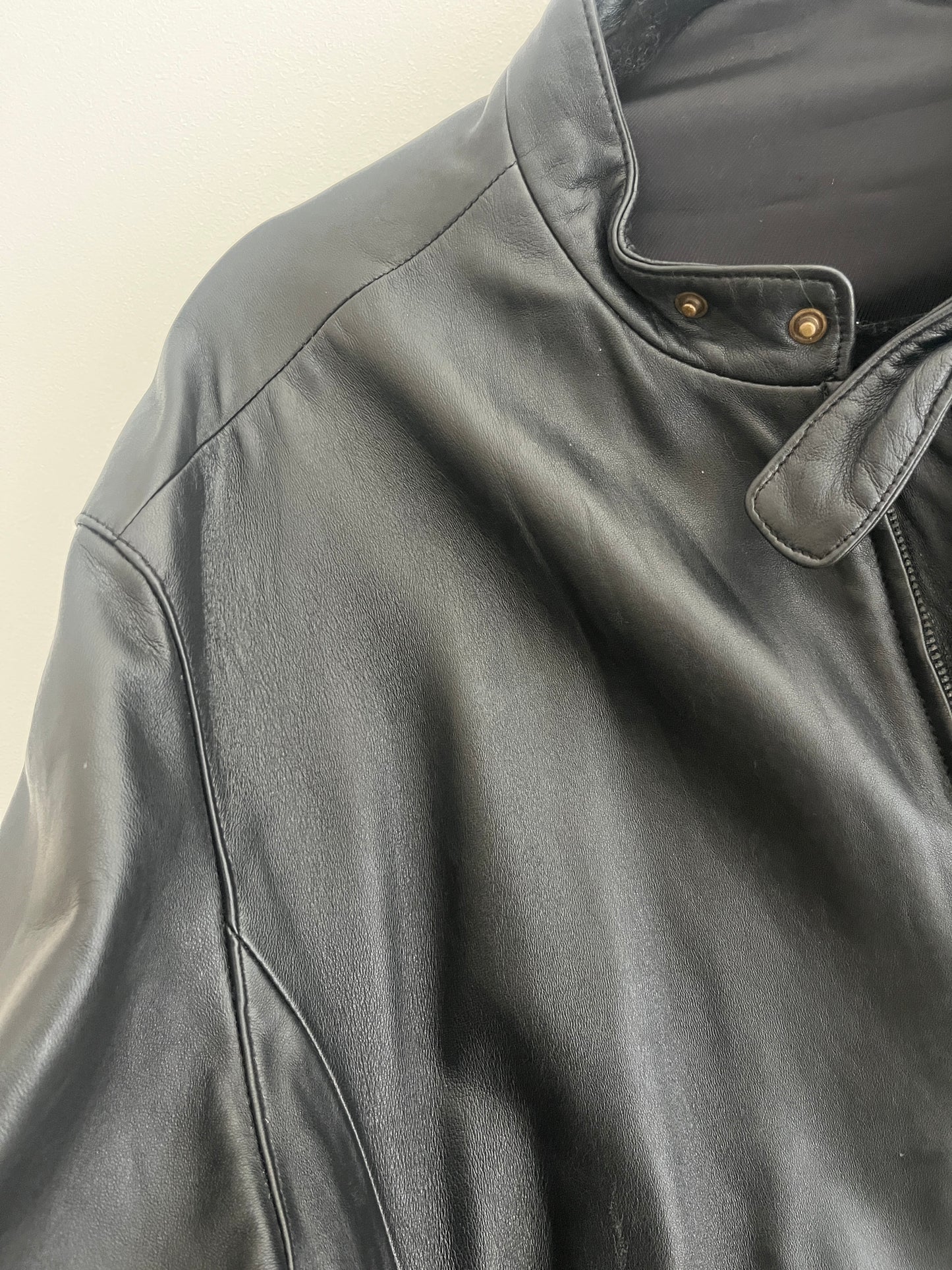 Veste en cuir avec poches St Michael / Marks and Spencer - 44/46