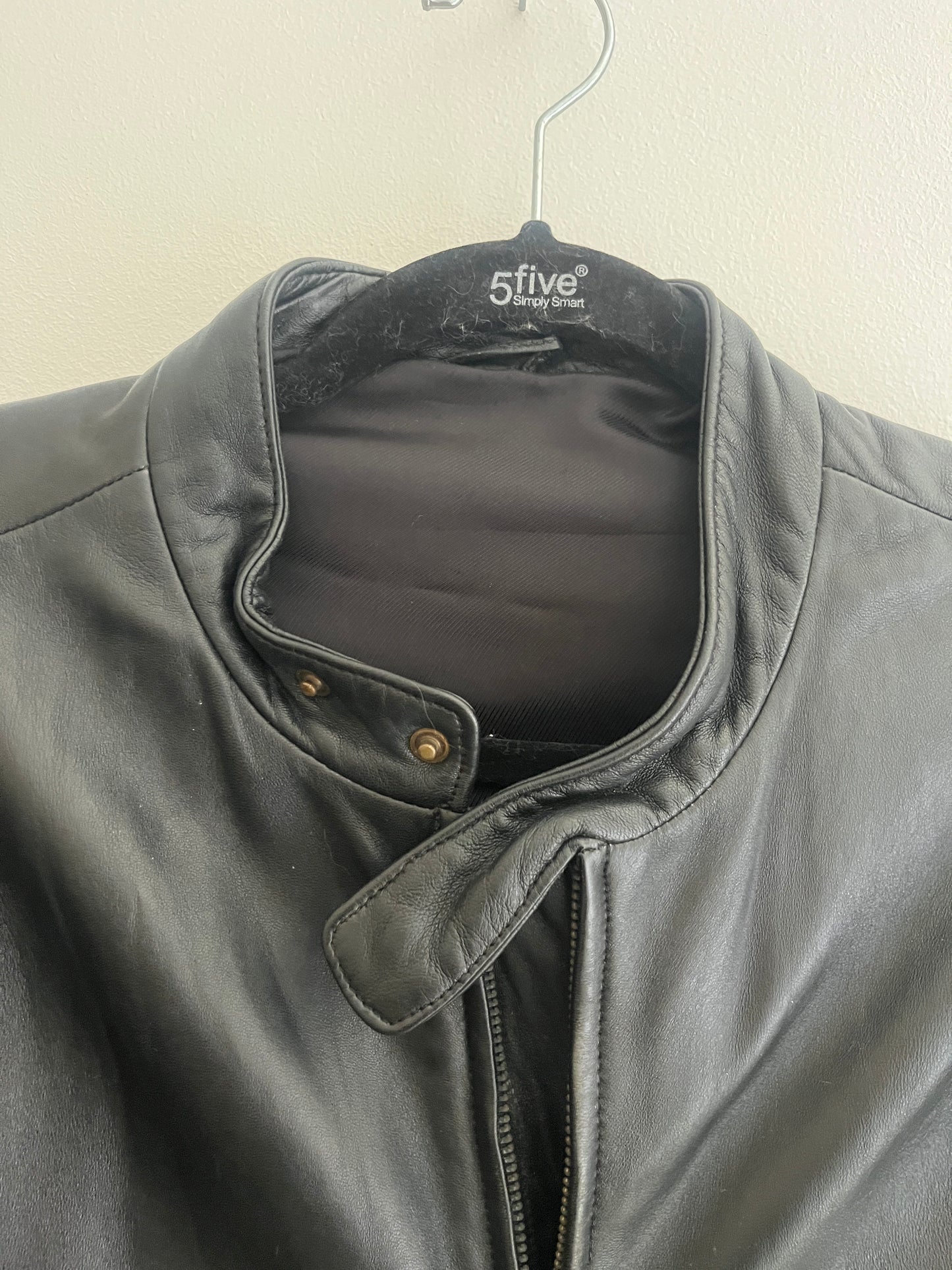 Veste en cuir avec poches St Michael / Marks and Spencer - 44/46