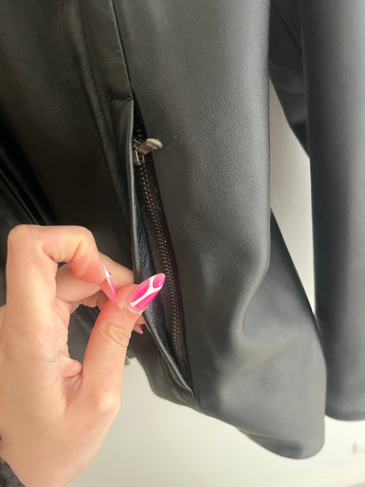 Veste en cuir avec poches St Michael / Marks and Spencer - 44/46