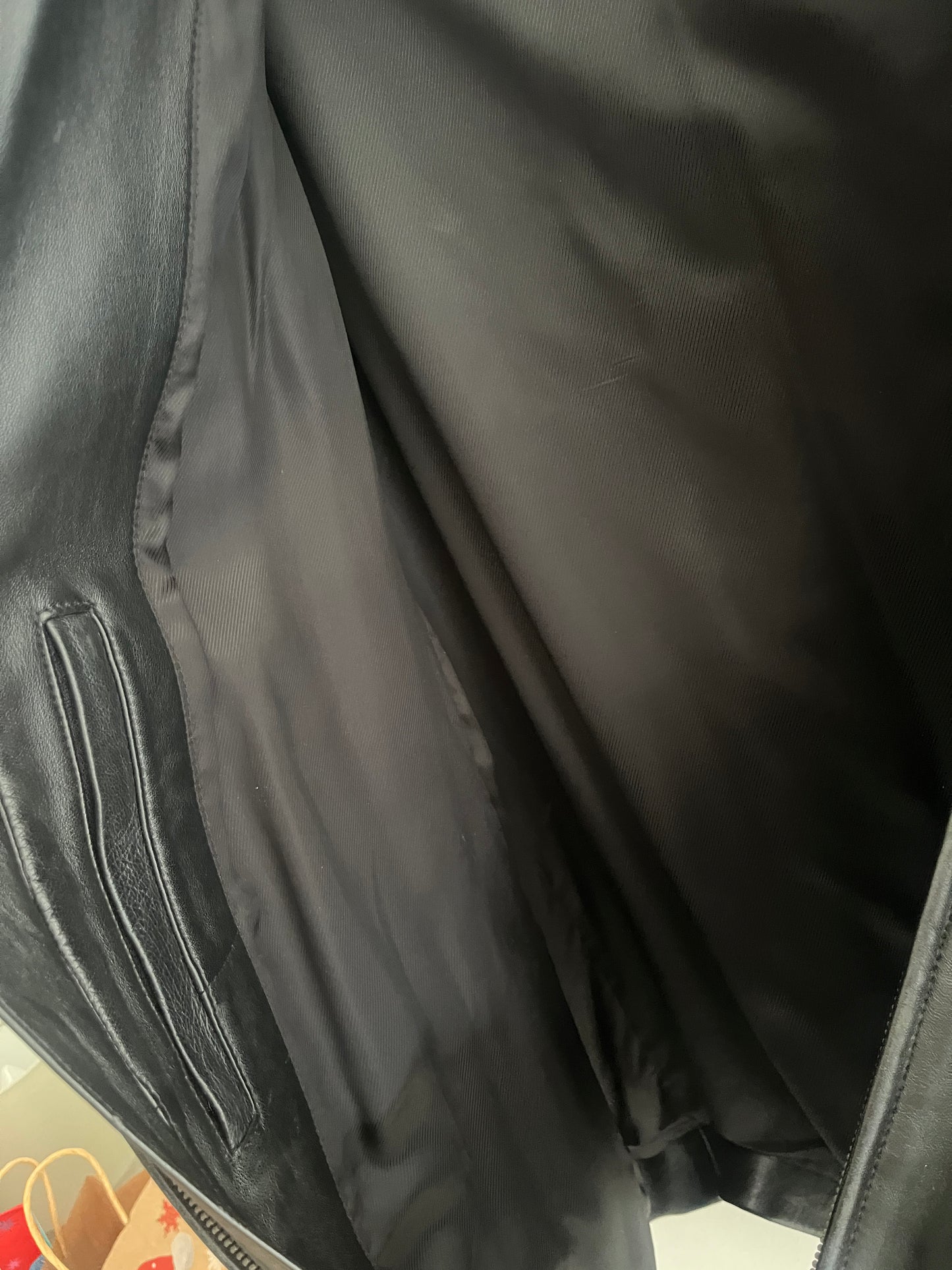 Veste en cuir avec poches St Michael / Marks and Spencer - 44/46