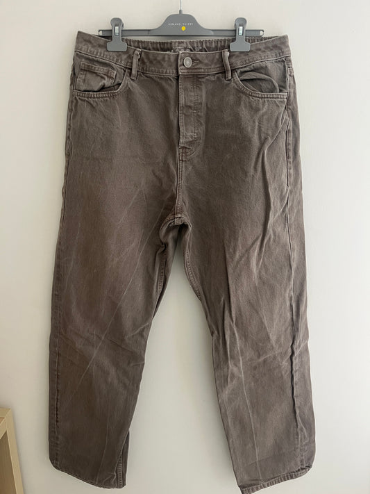 Jean loose fit vintage marronné - 46