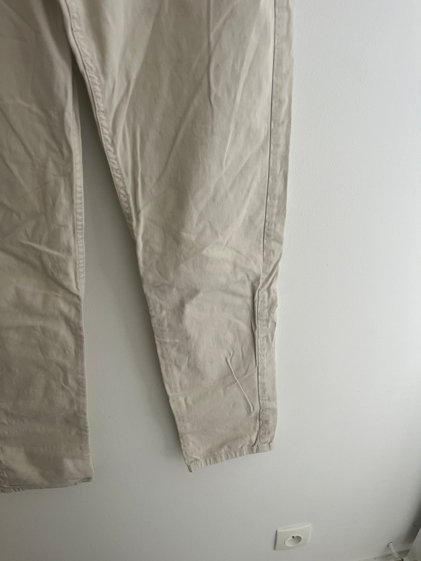 Jean droit beige Gemo - 36/S