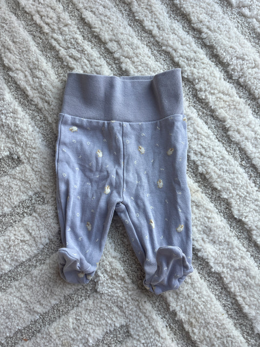 Legging gris avec pieds motifs moutons - 0 mois