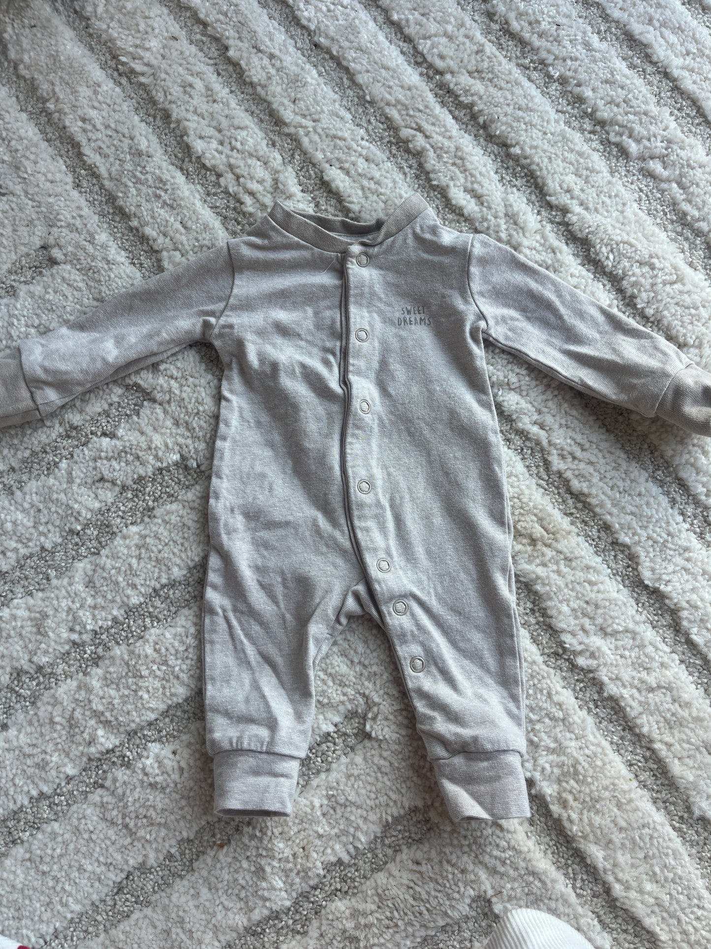 Pyjama sans pieds beige chiné « sweet dreams » - prématuré (44cm)