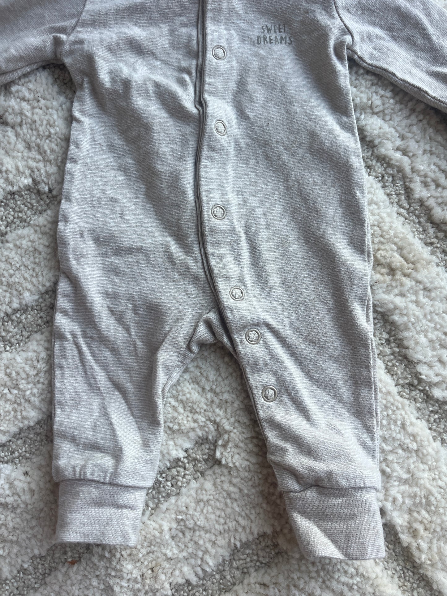 Pyjama sans pieds beige chiné « sweet dreams » - prématuré (44cm)