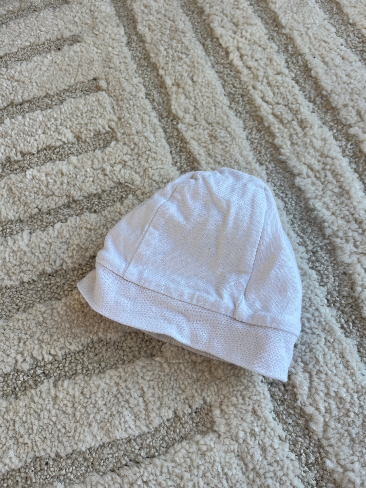 Bonnet en jersey blanc Orchestra - 0/1 mois (39cm)
