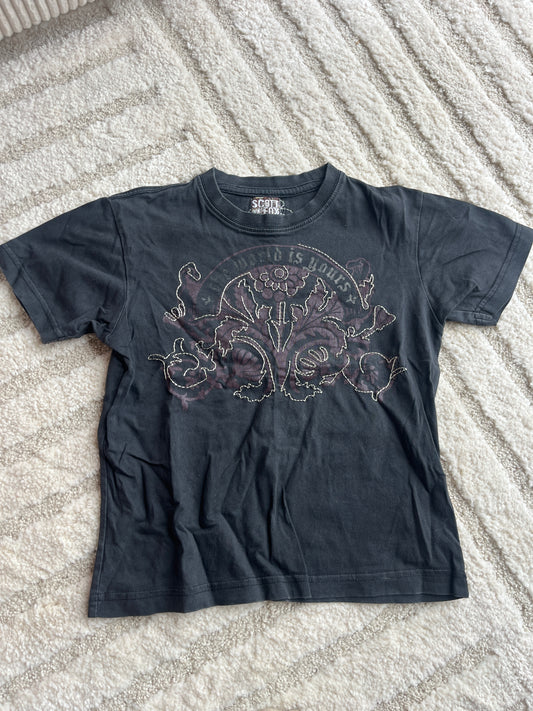T-shirt à manches courtes noir Scott Fox - 6 ans