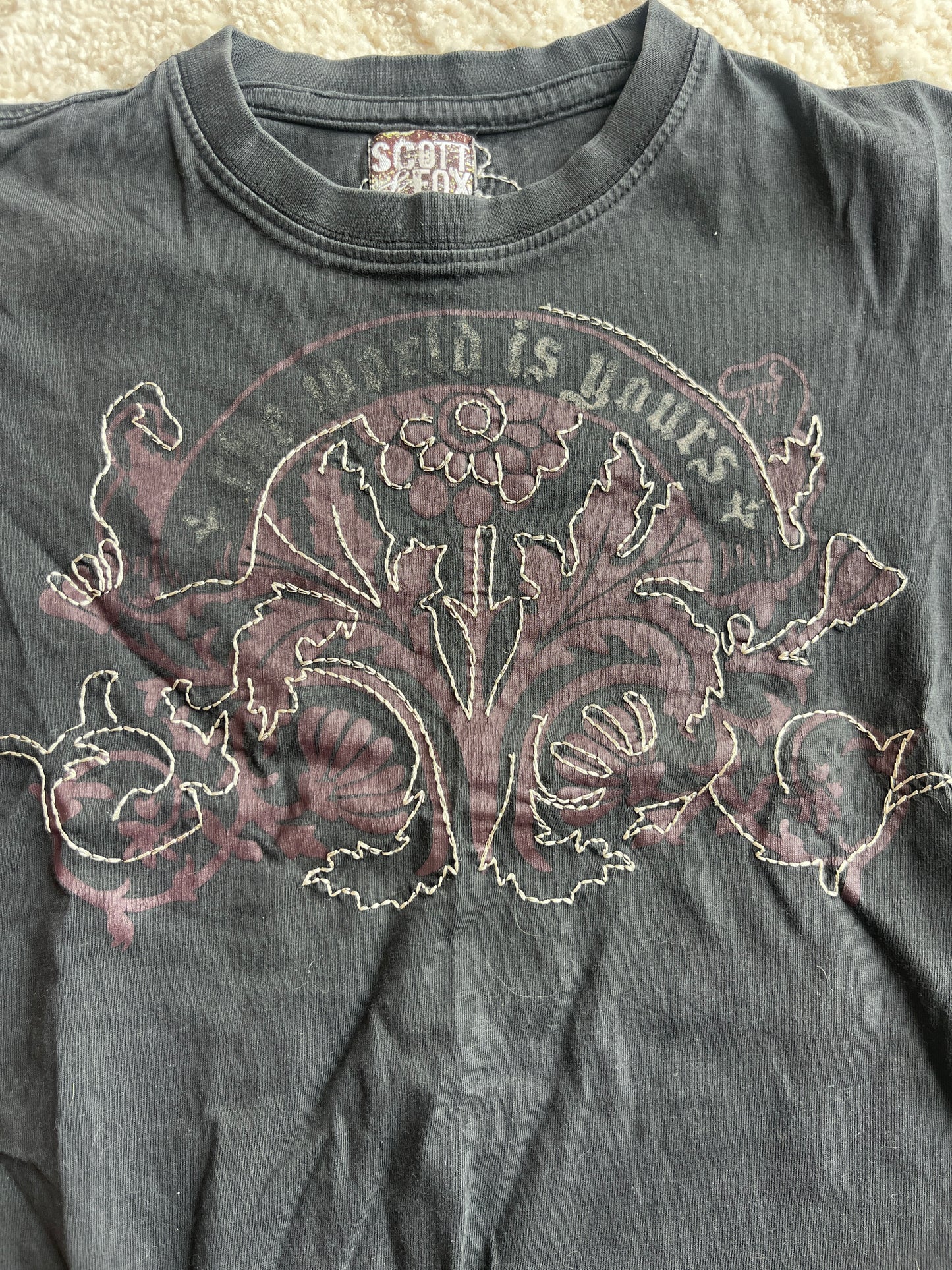 T-shirt à manches courtes noir Scott Fox - 6 ans