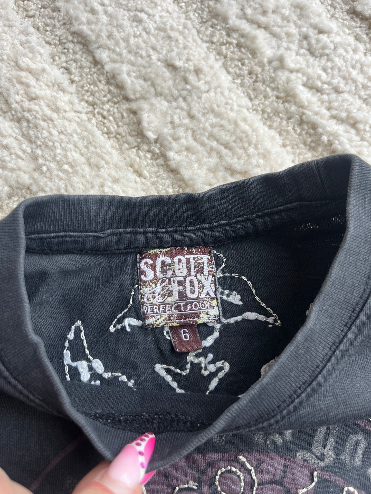 T-shirt à manches courtes noir Scott Fox - 6 ans