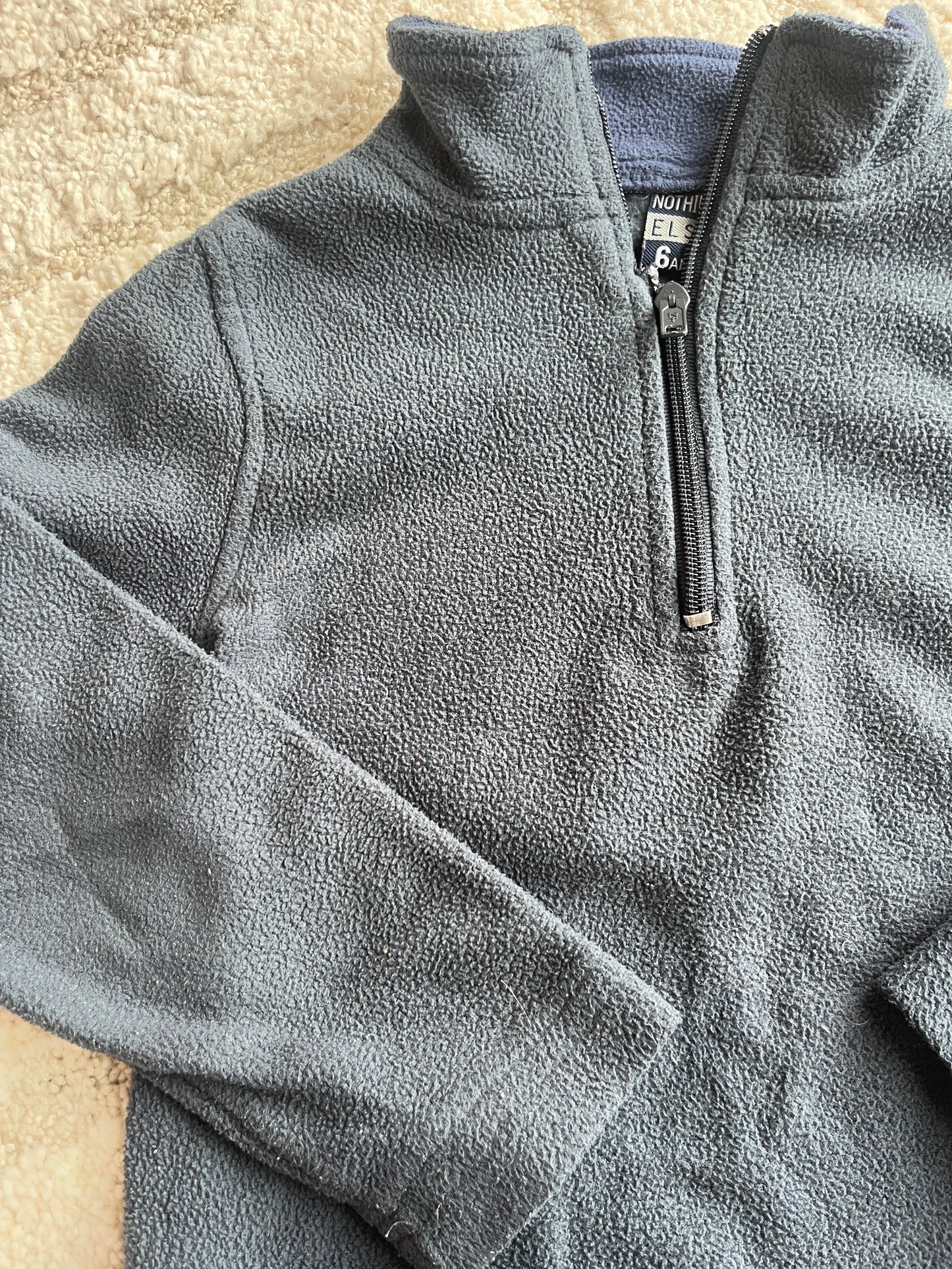 Veste polaire demi-zip bleu marine Nothing Else - 6 ans