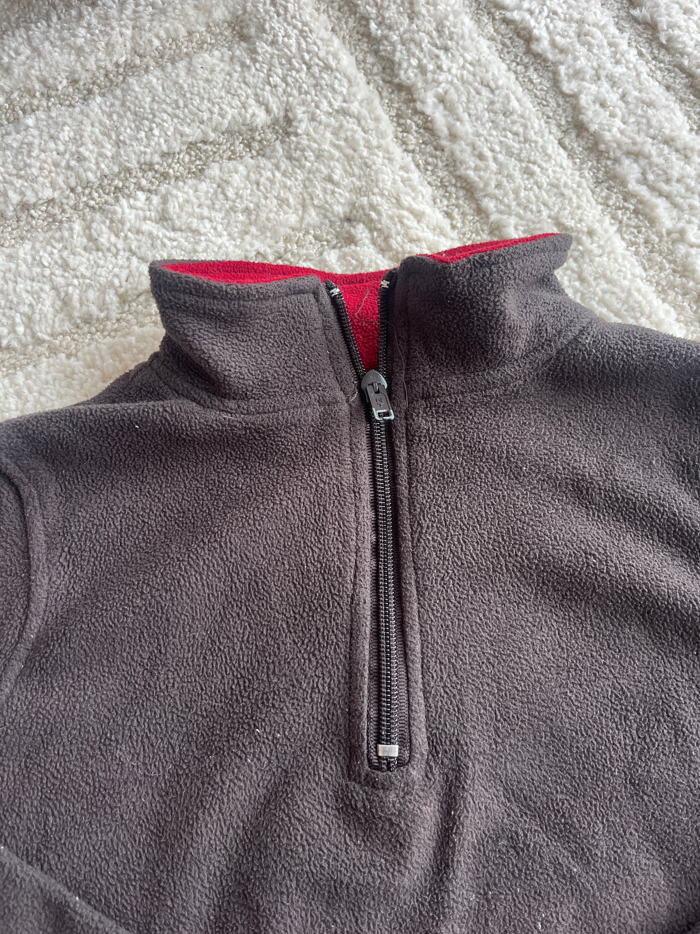 Veste polaire demi-zip à manches longues marron Nothing Else - 6 ans
