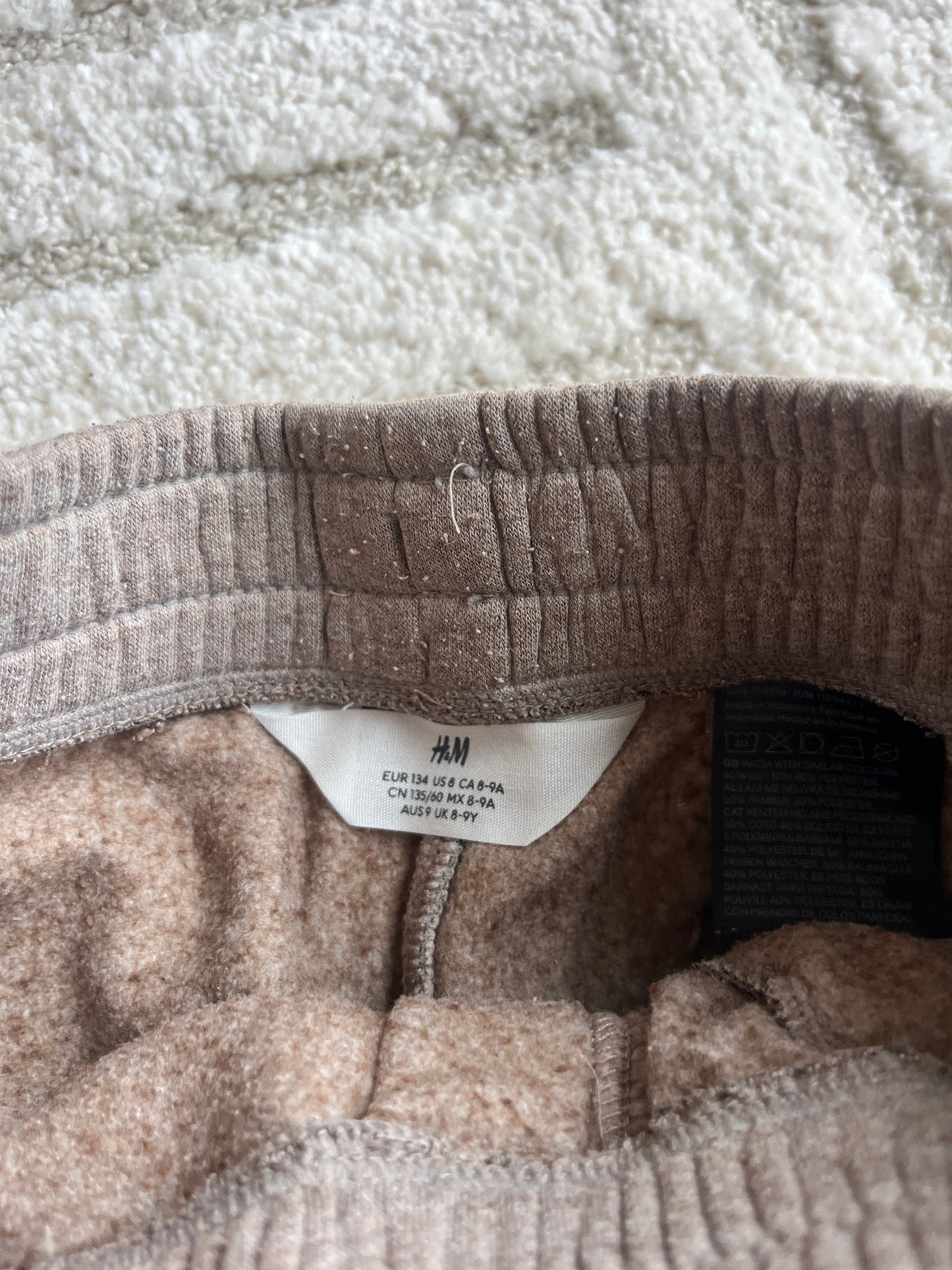 Bermuda beige type cargo en tissu H&M - 134 cm