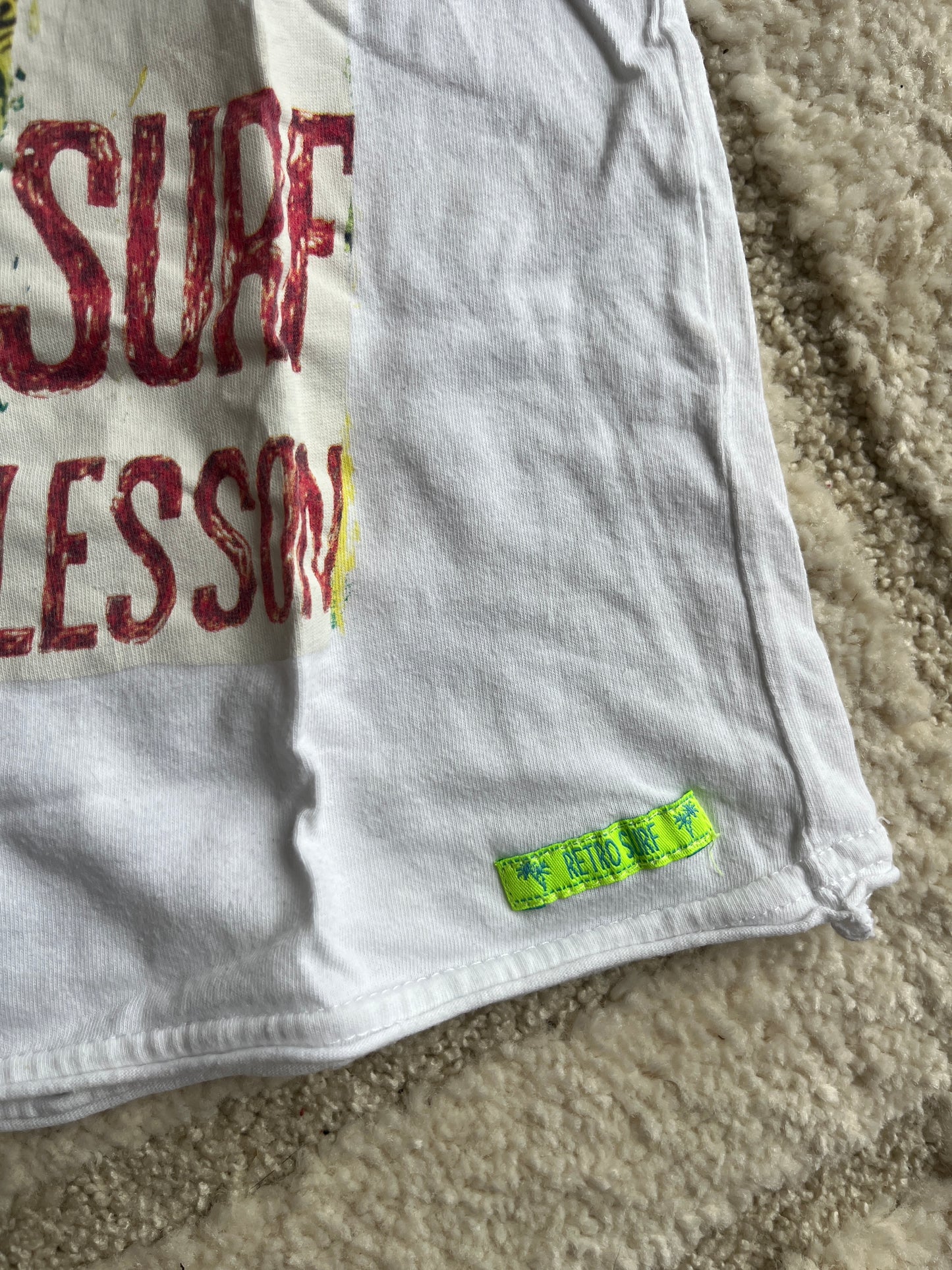 T-shirt à manches courtes blanc « surf lesson » Zara - 7/8 ans (128cm)