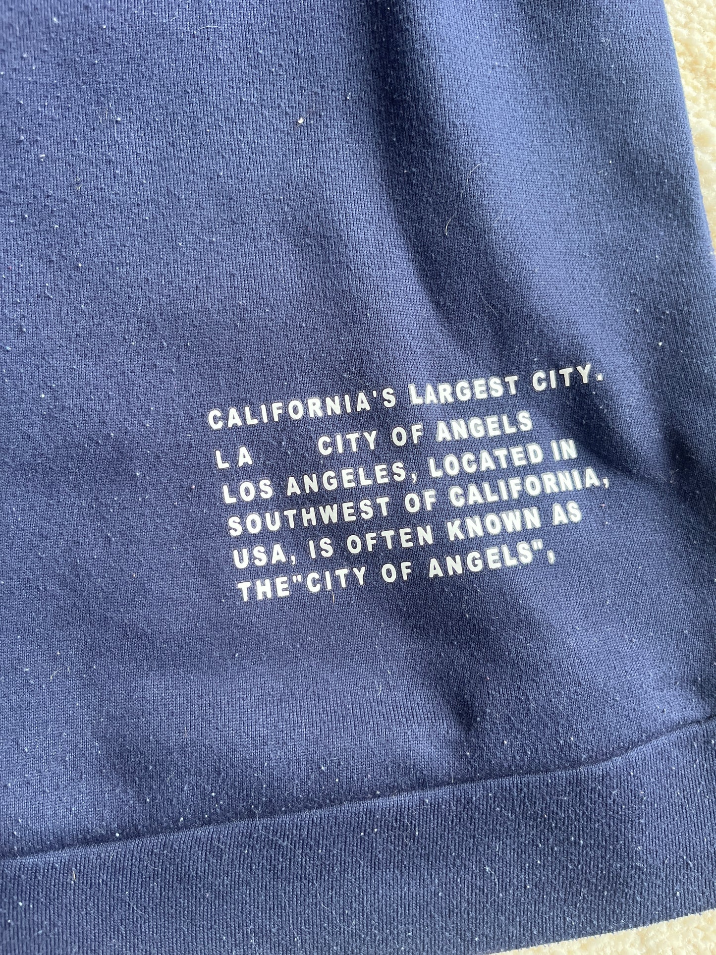 Sweat à manches longues bleu marine « Los Angeles » - XS