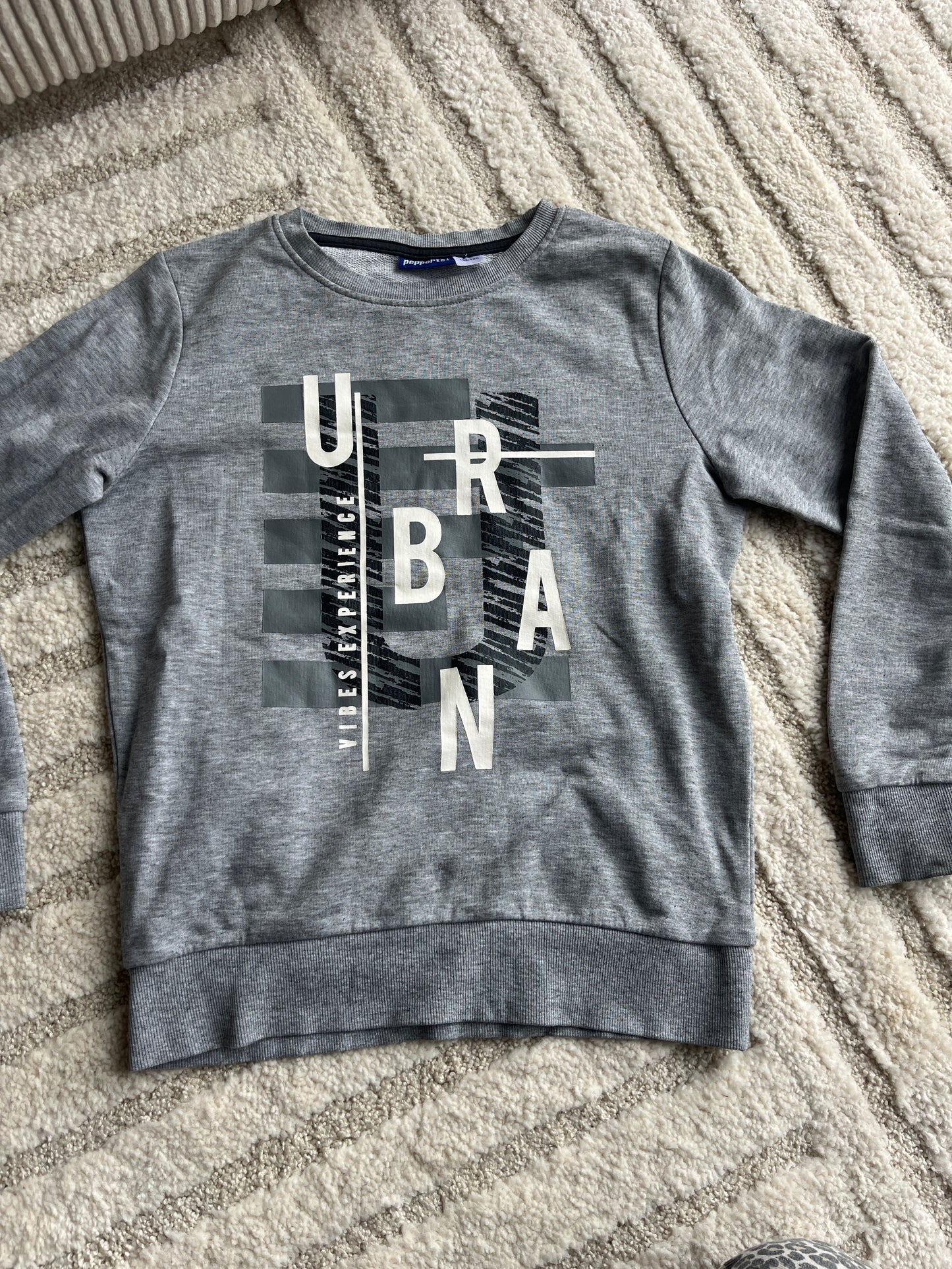 Sweat à manches longues gris « urban » Pepperts - 10 ans