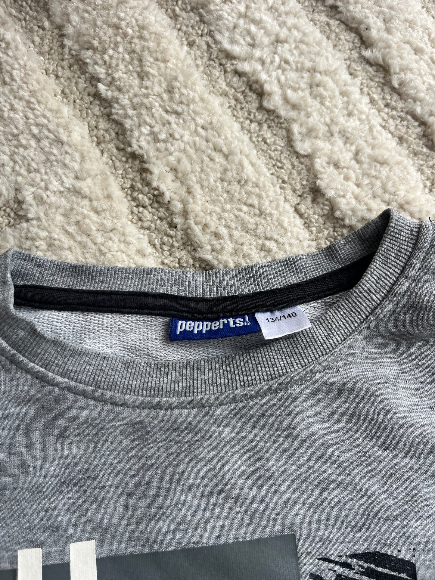 Sweat à manches longues gris « urban » Pepperts - 10 ans