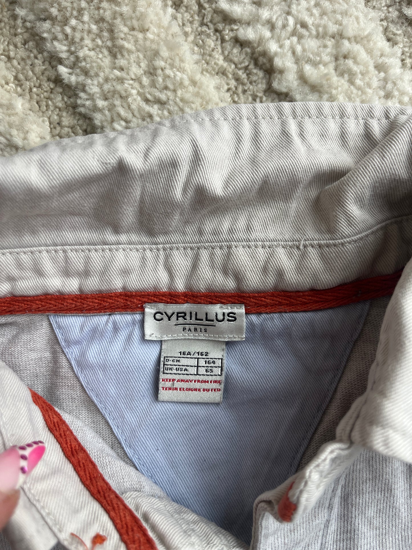 Polo à manches longues beige chiné « the wilderness Forest » Cyrillus - 16 ans