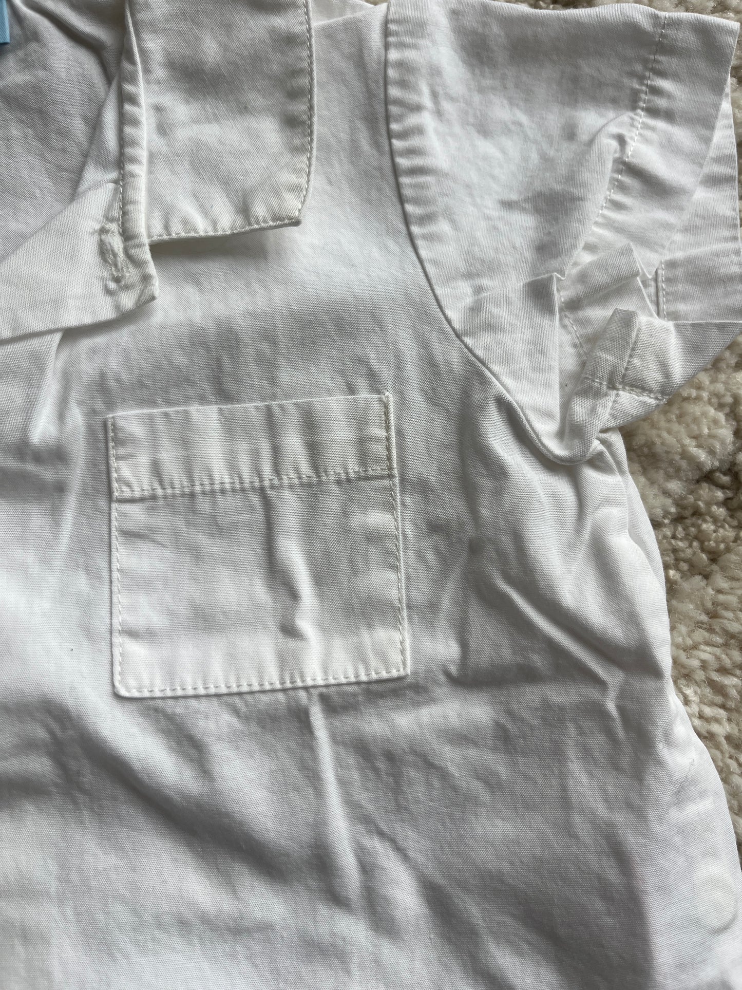 Chemise à manches courtes blanche légère Cyrillus - 12 mois