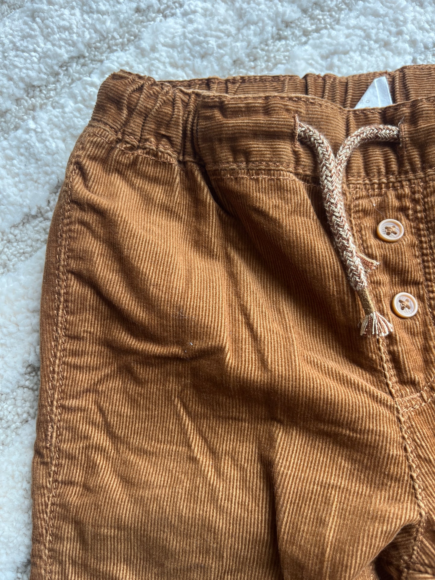 Pantalon velours côtelé camel H&M - 74 cm
