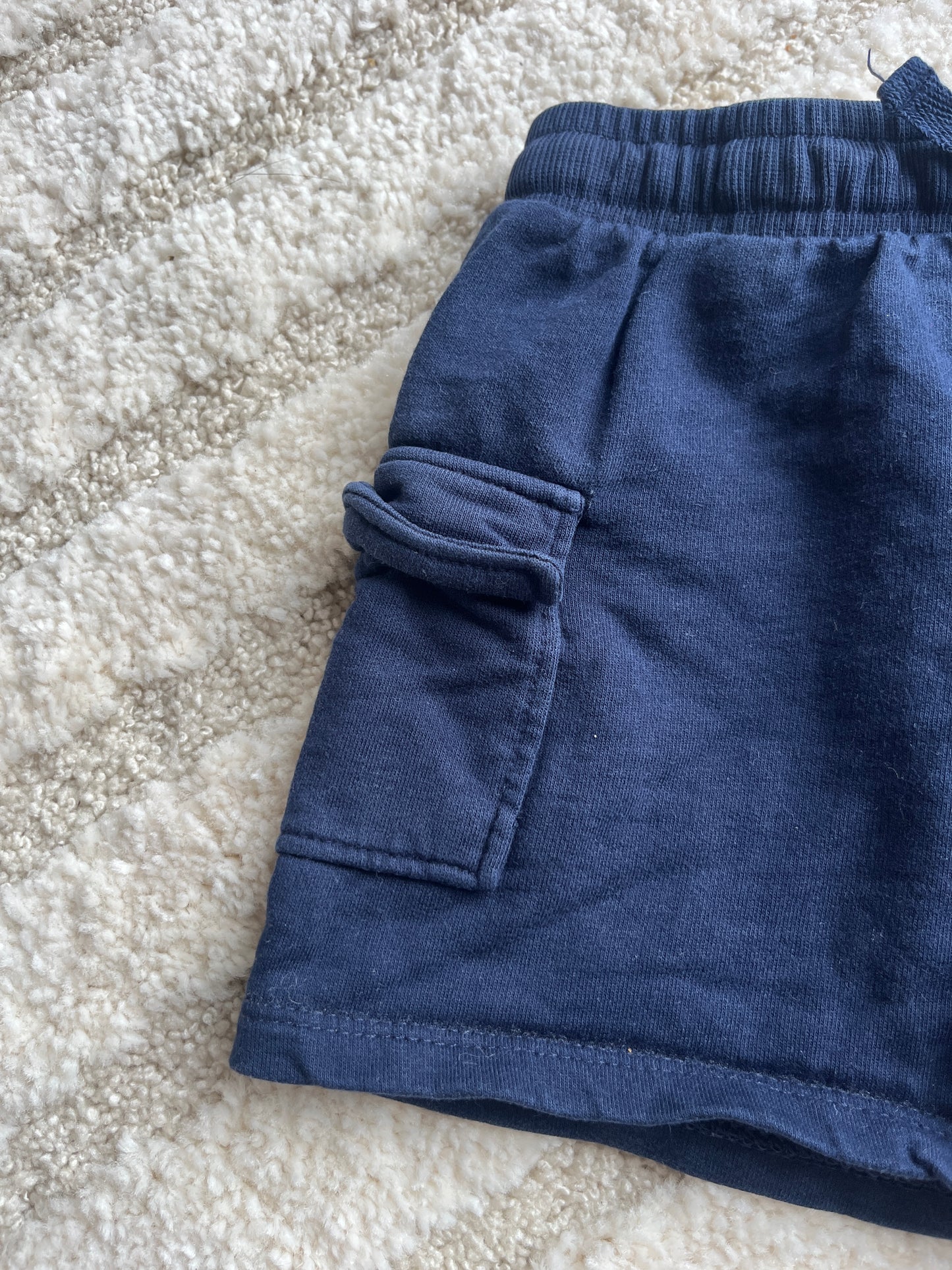Short en jersey bleu marine type cargo H&M - 86 cmh