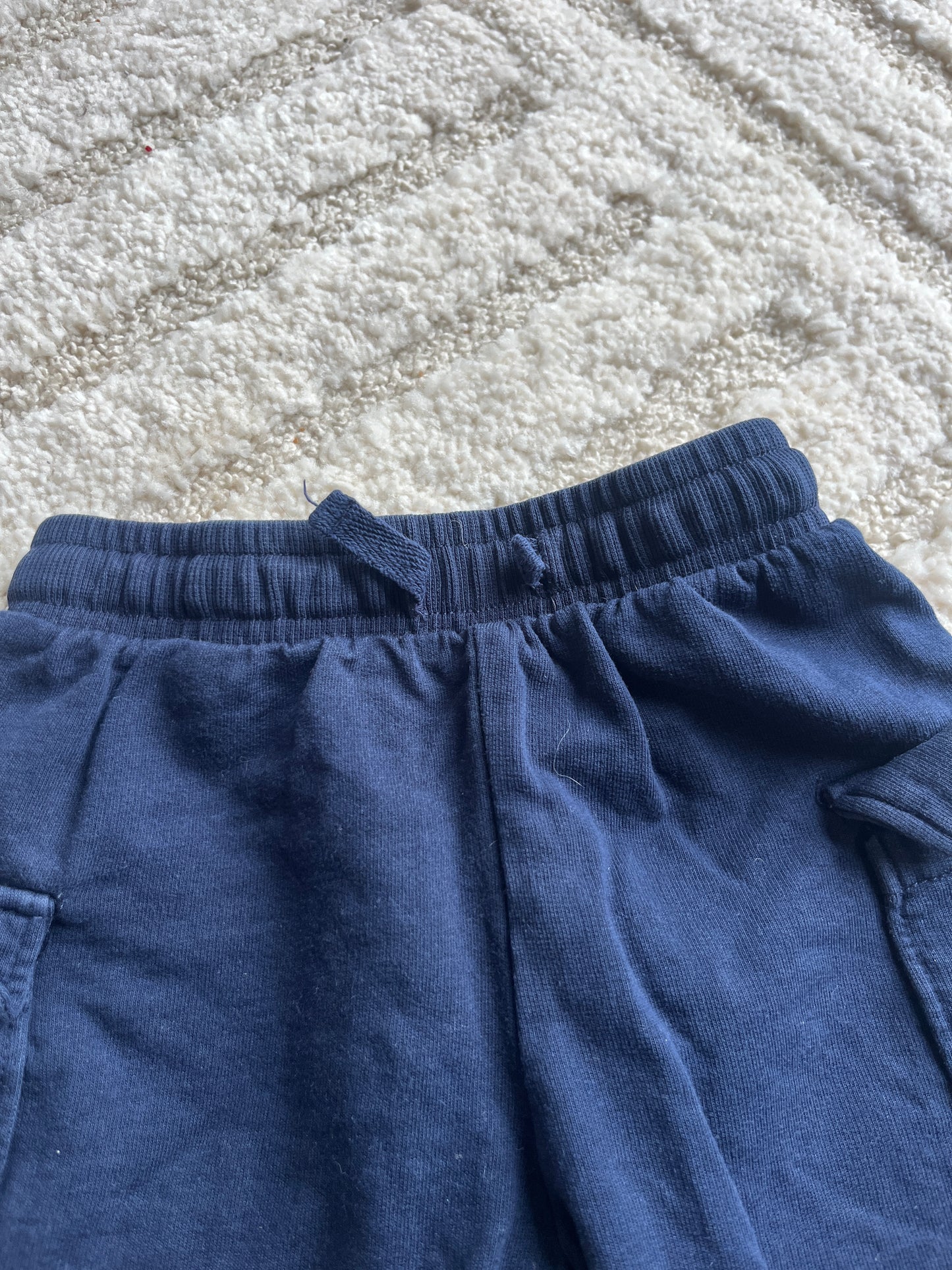 Short en jersey bleu marine type cargo H&M - 86 cmh