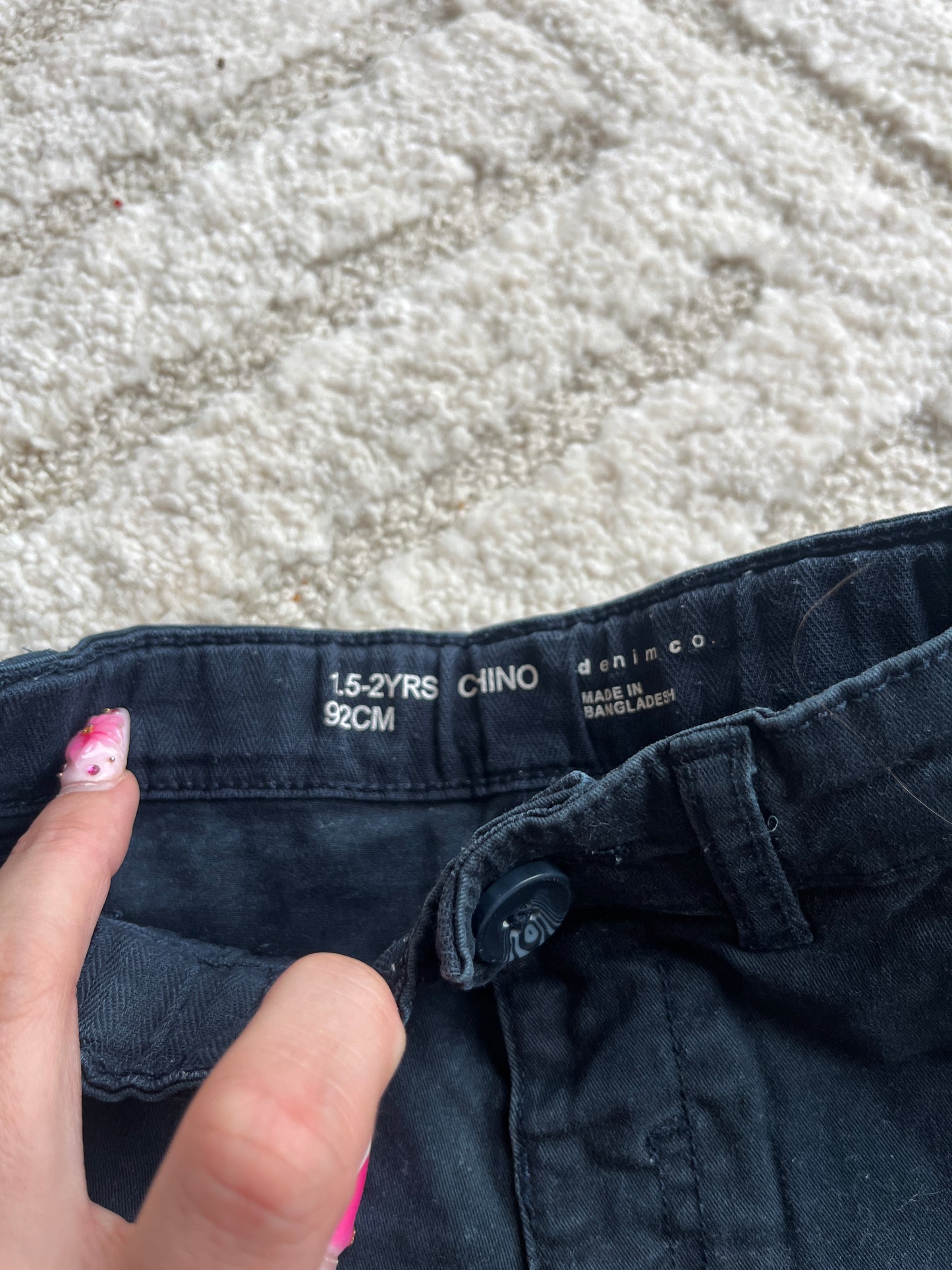 Bermuda chino bleu marine - 92 cme