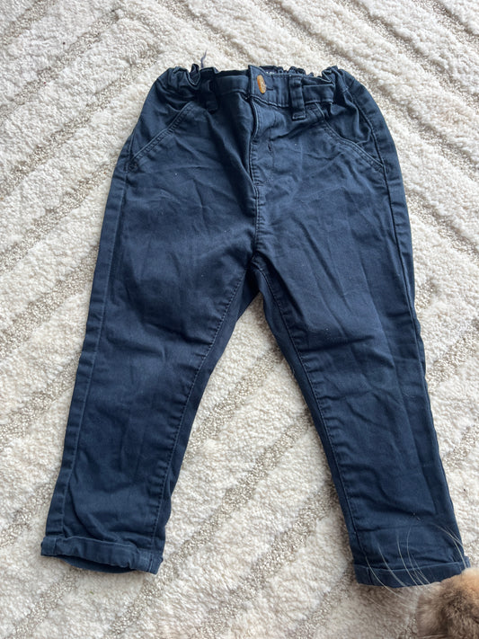 Pantalon type chino bleu marine Kiabi - 2 ans