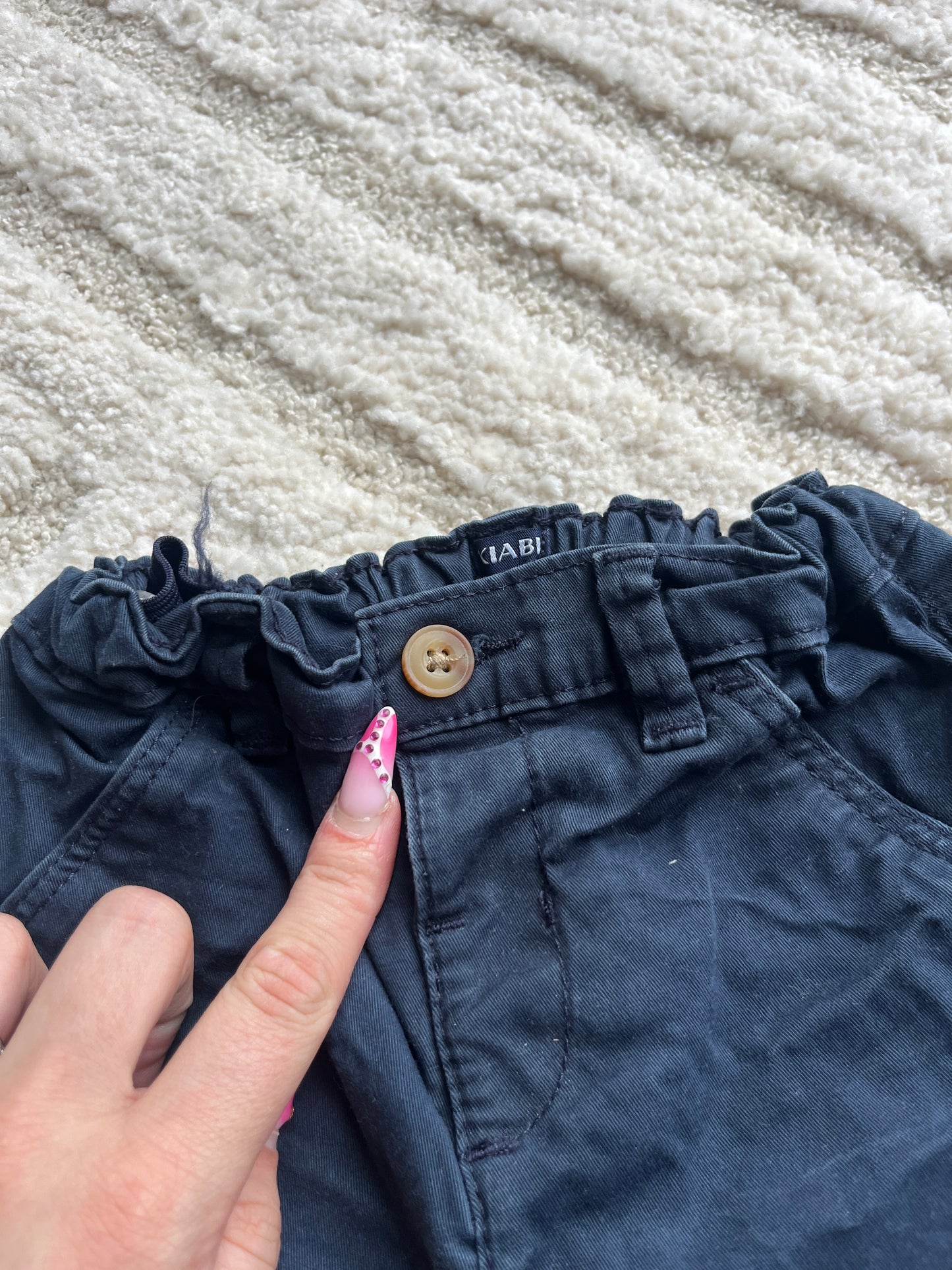 Pantalon type chino bleu marine Kiabi - 2 ans