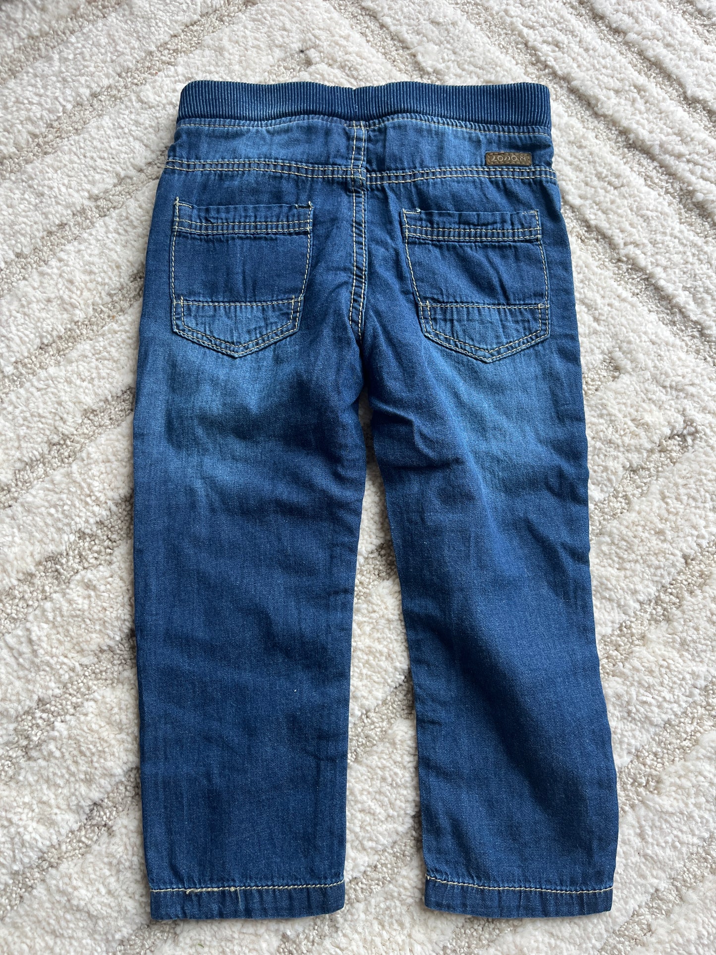 Jean bleu effet délavé avec poches NEUF - 18/24 mois (92cm)