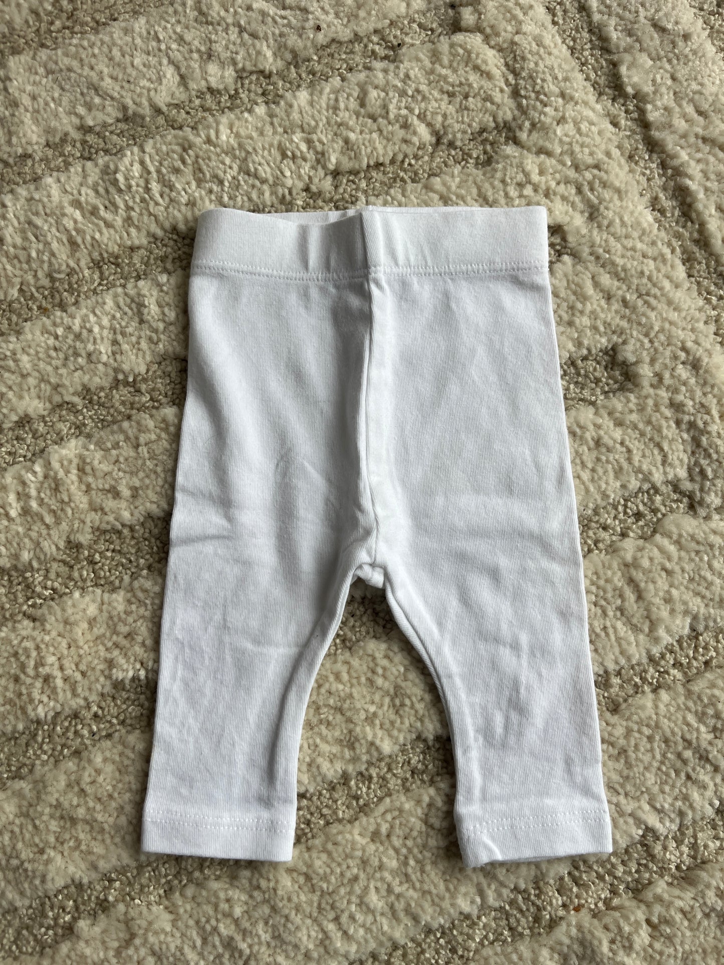 Legging en jersey blanc Kiabi - 1 mois