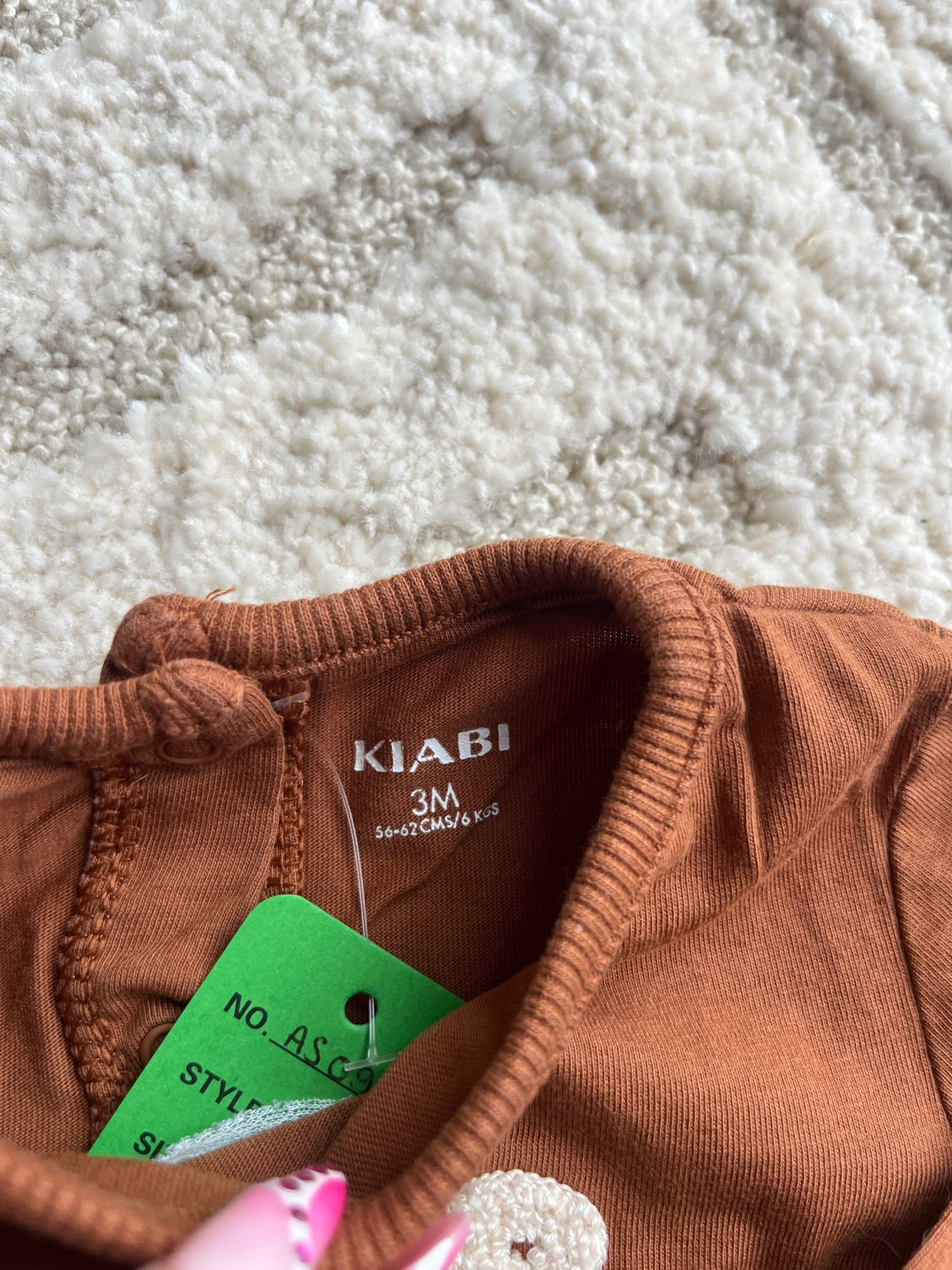T-shirt à manches longues marron « my little bear » - 3 mois