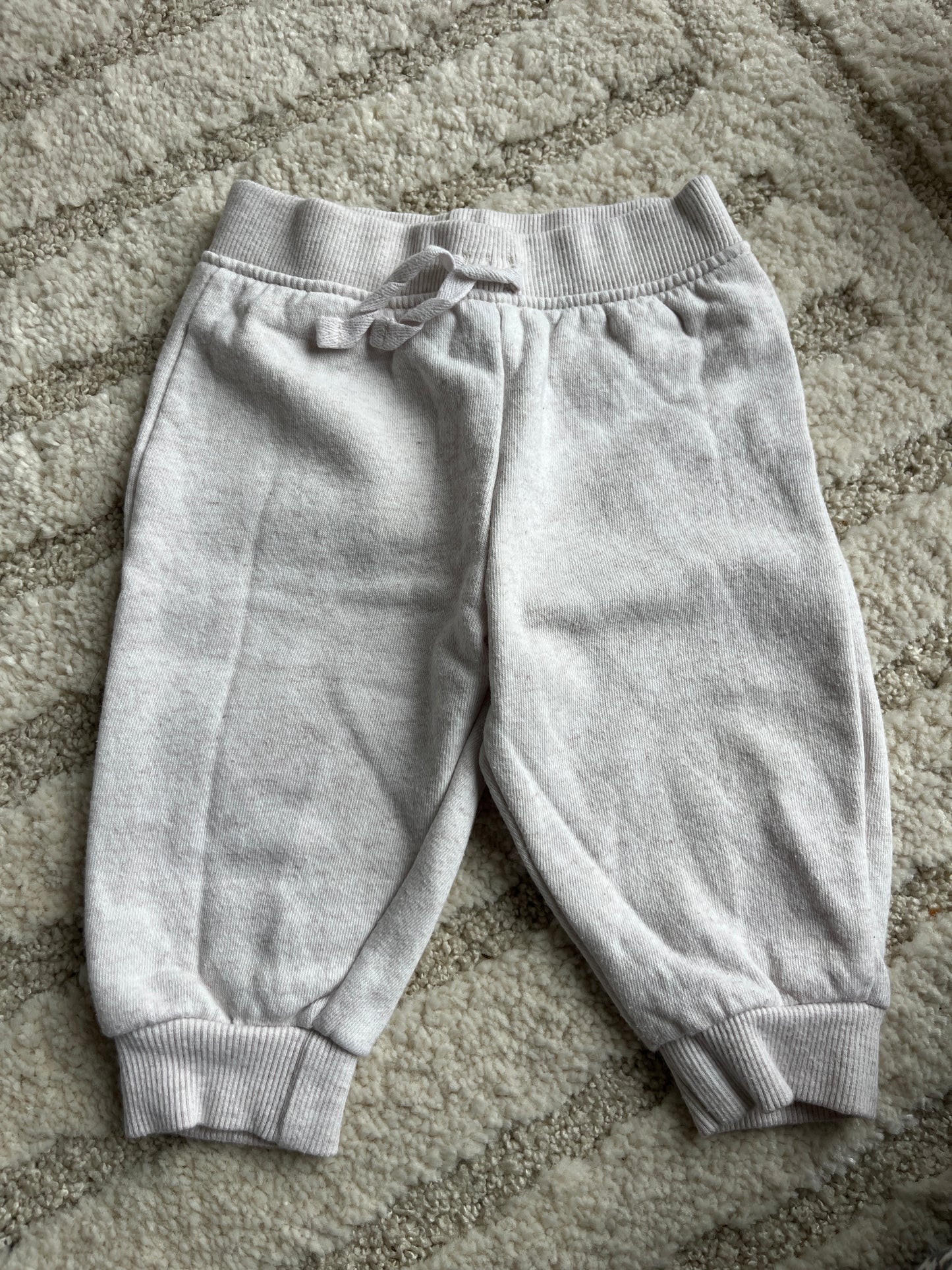 Jogging beige chiné molletonné à l’intérieur - 3 mois